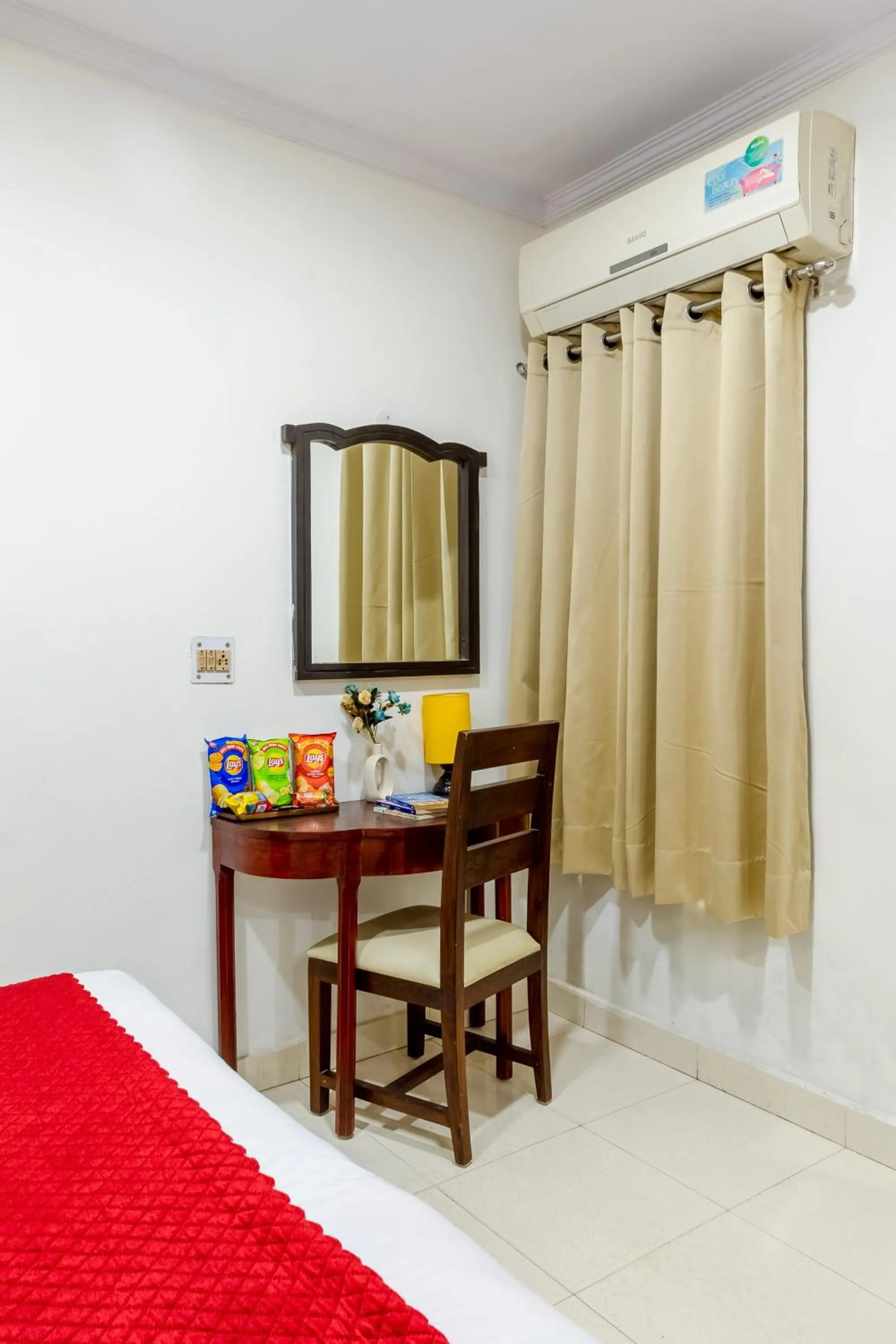 Bedroom in Hotel South Indian