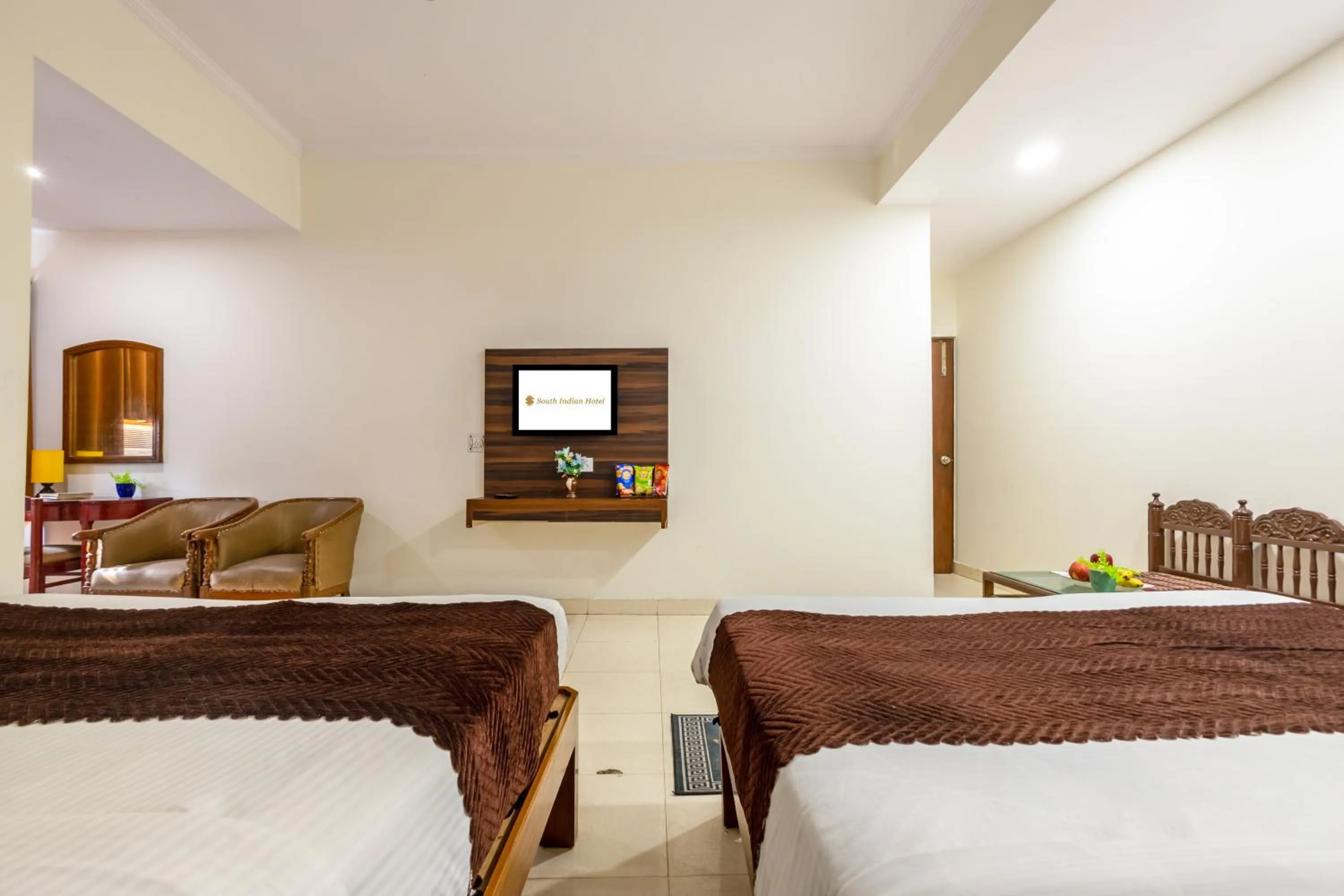 Bed in Hotel South Indian