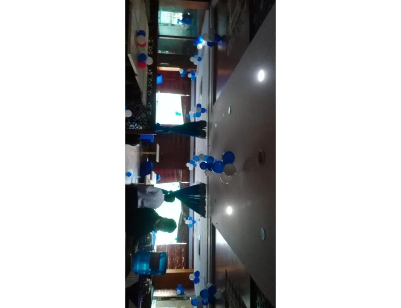 People in Hotel Blue Sapphire, Agra