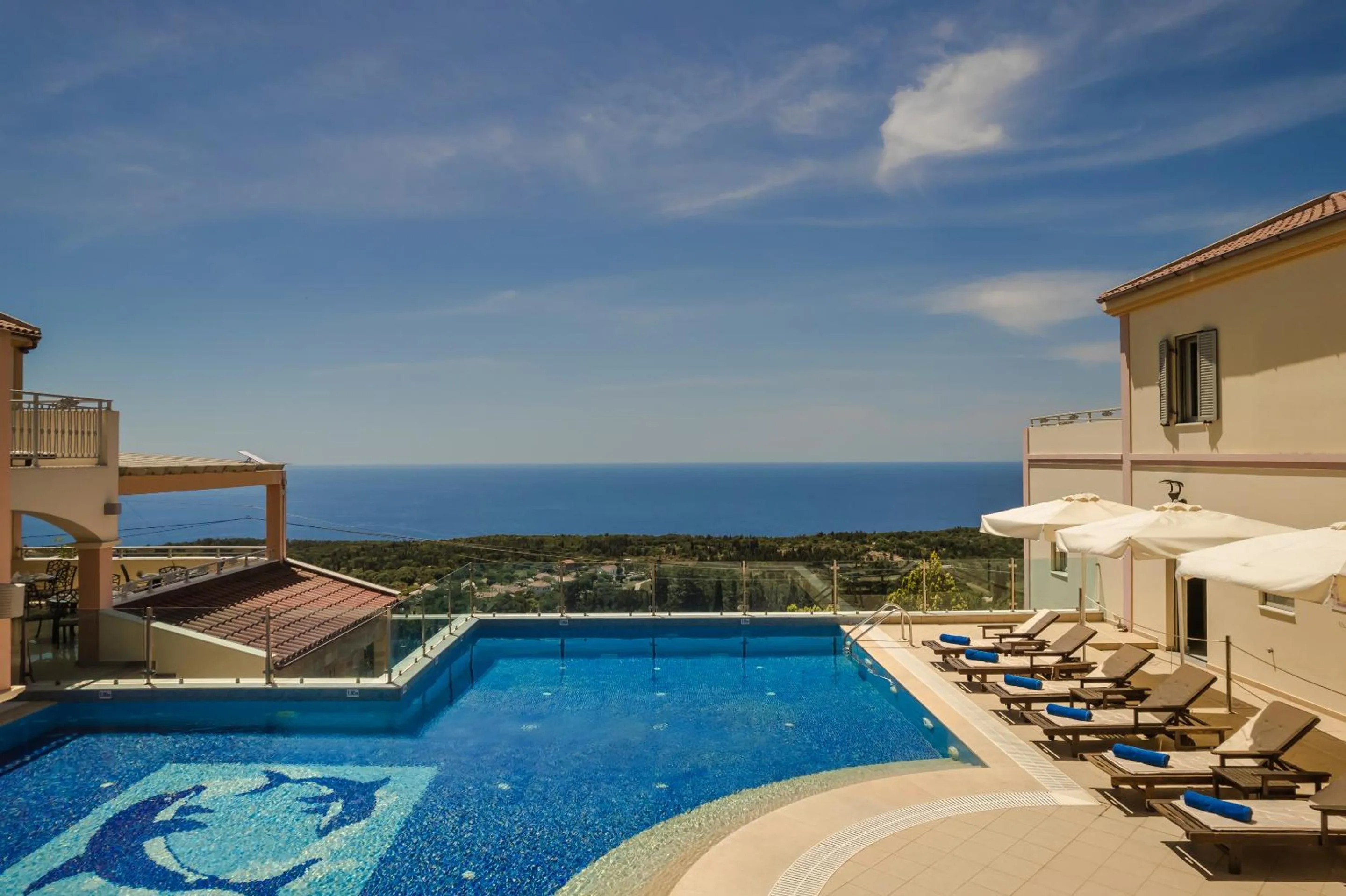 Pool view in Belle View Hotel - Sea View & Sunset
