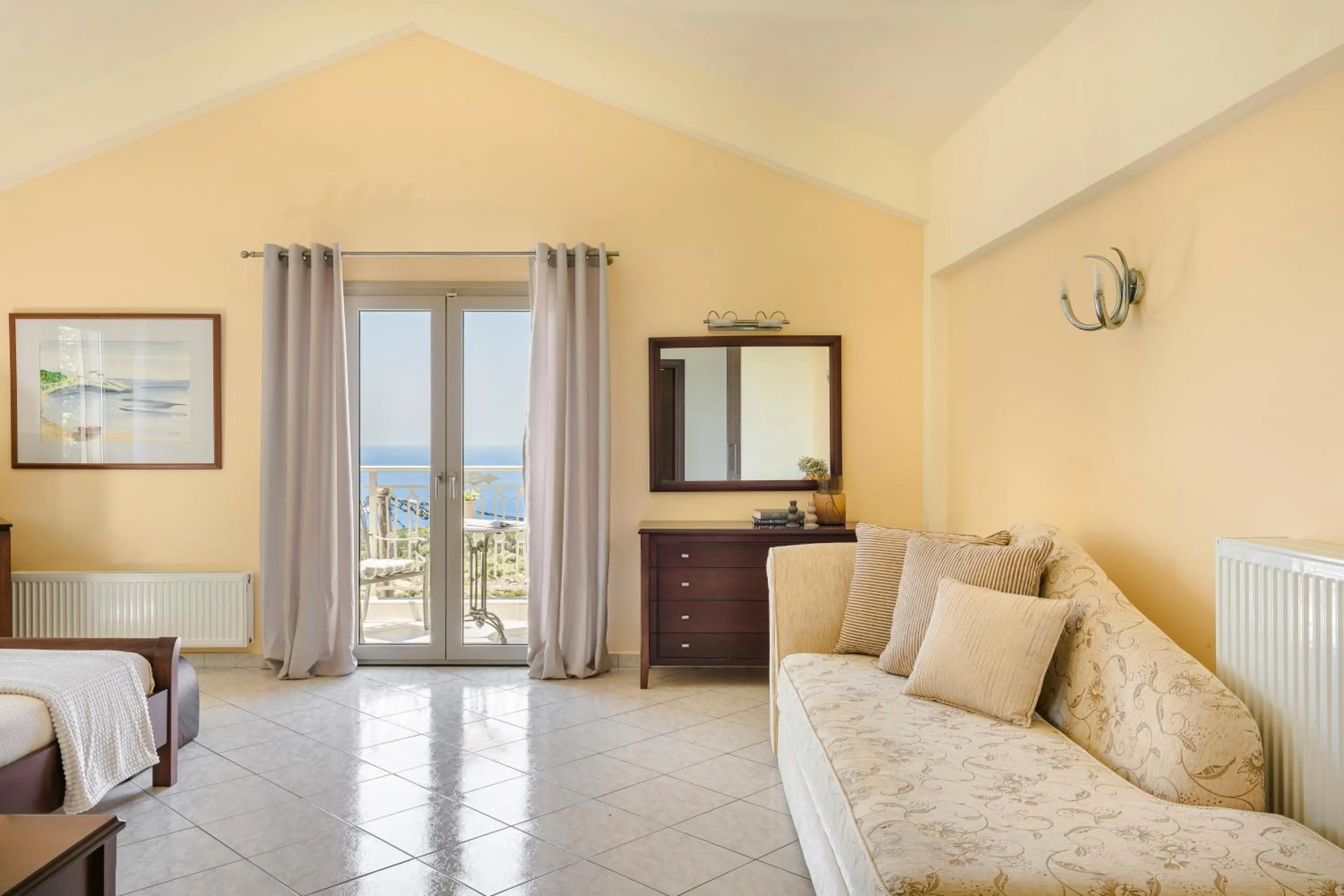 Bed in Belle View Hotel - Sea View & Sunset