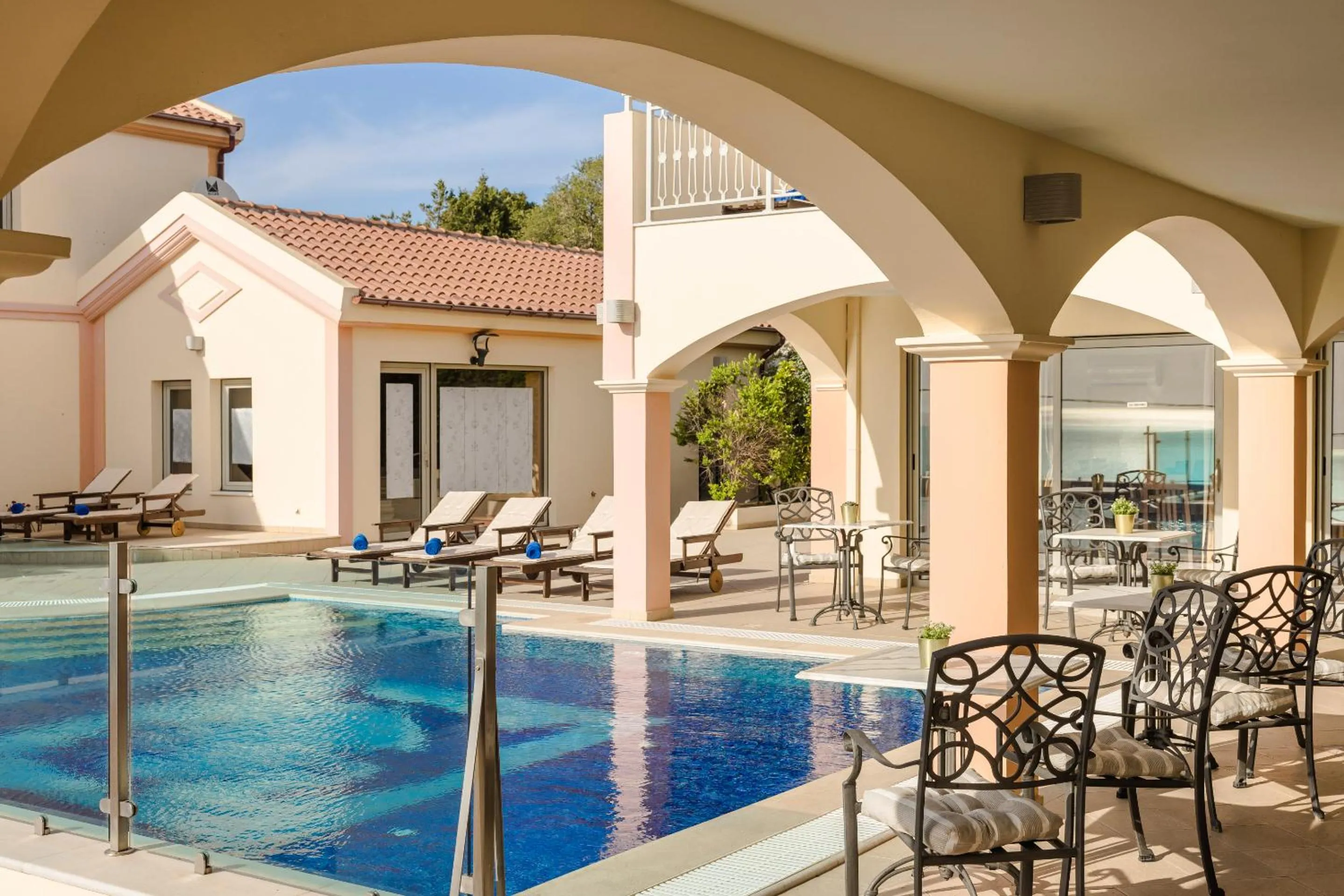 Patio in Belle View Hotel - Sea View & Sunset