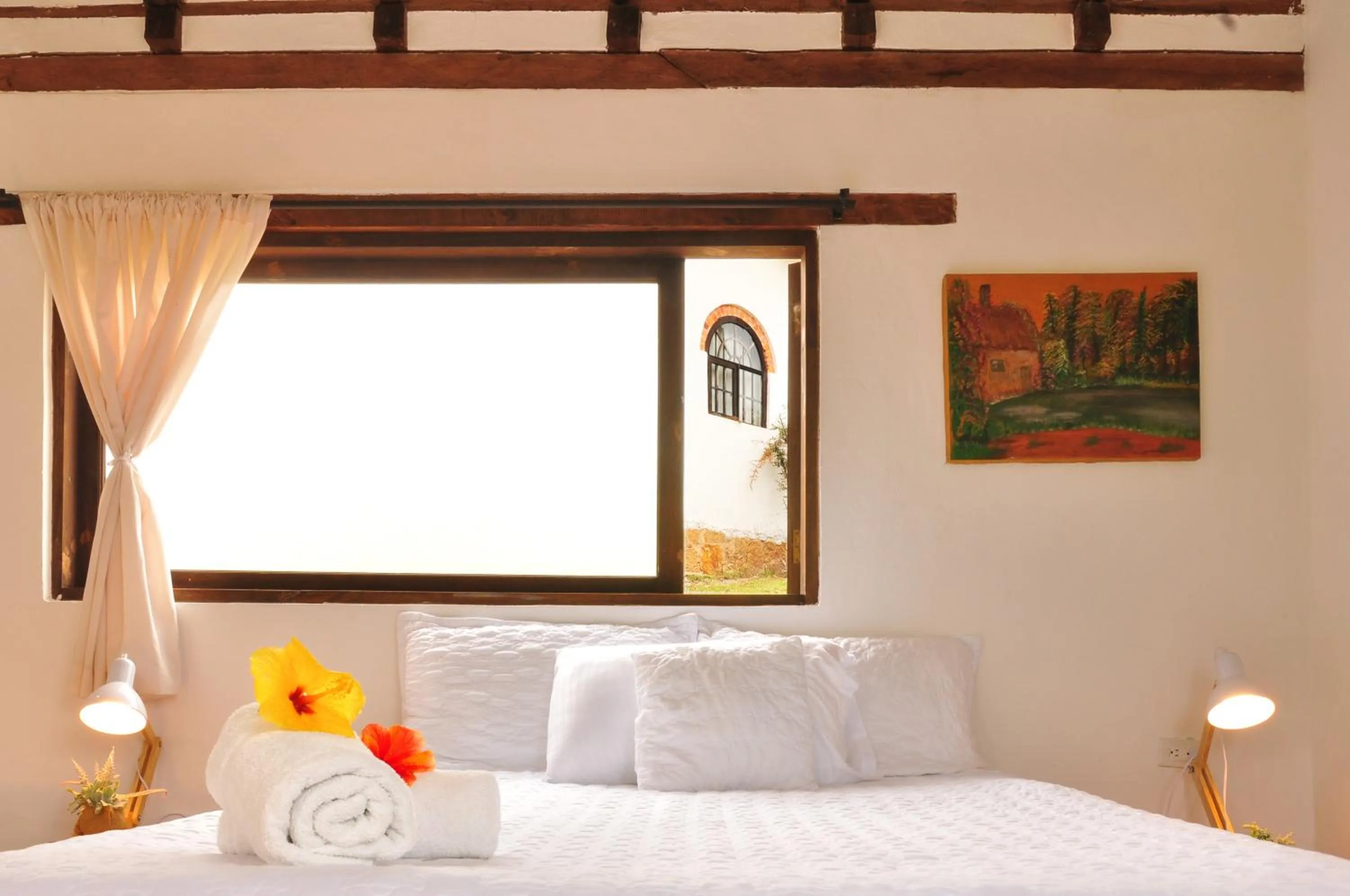 Bed in Hotel el Mirador Villa de Leyva