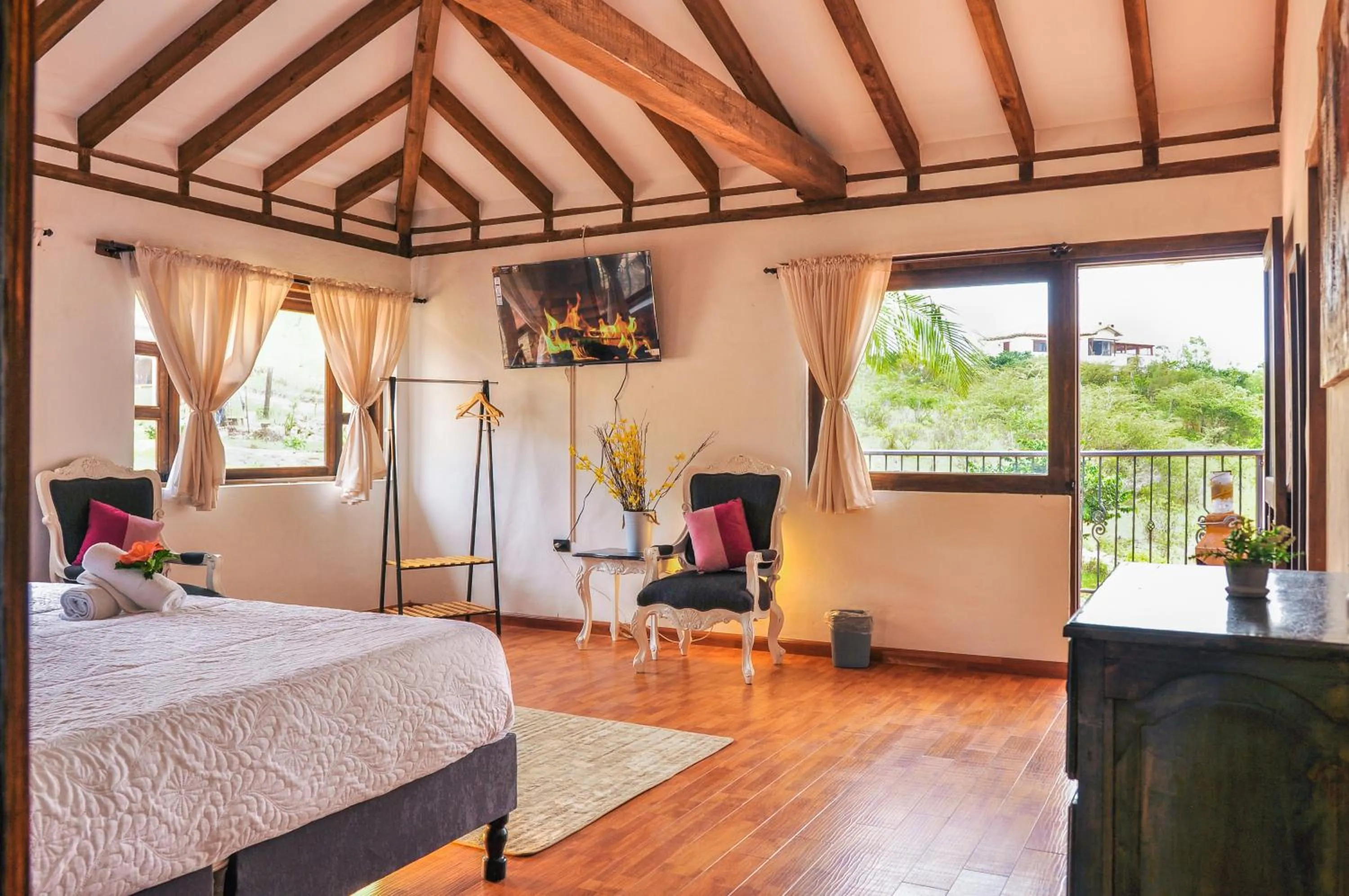 Photo of the whole room in Hotel el Mirador Villa de Leyva