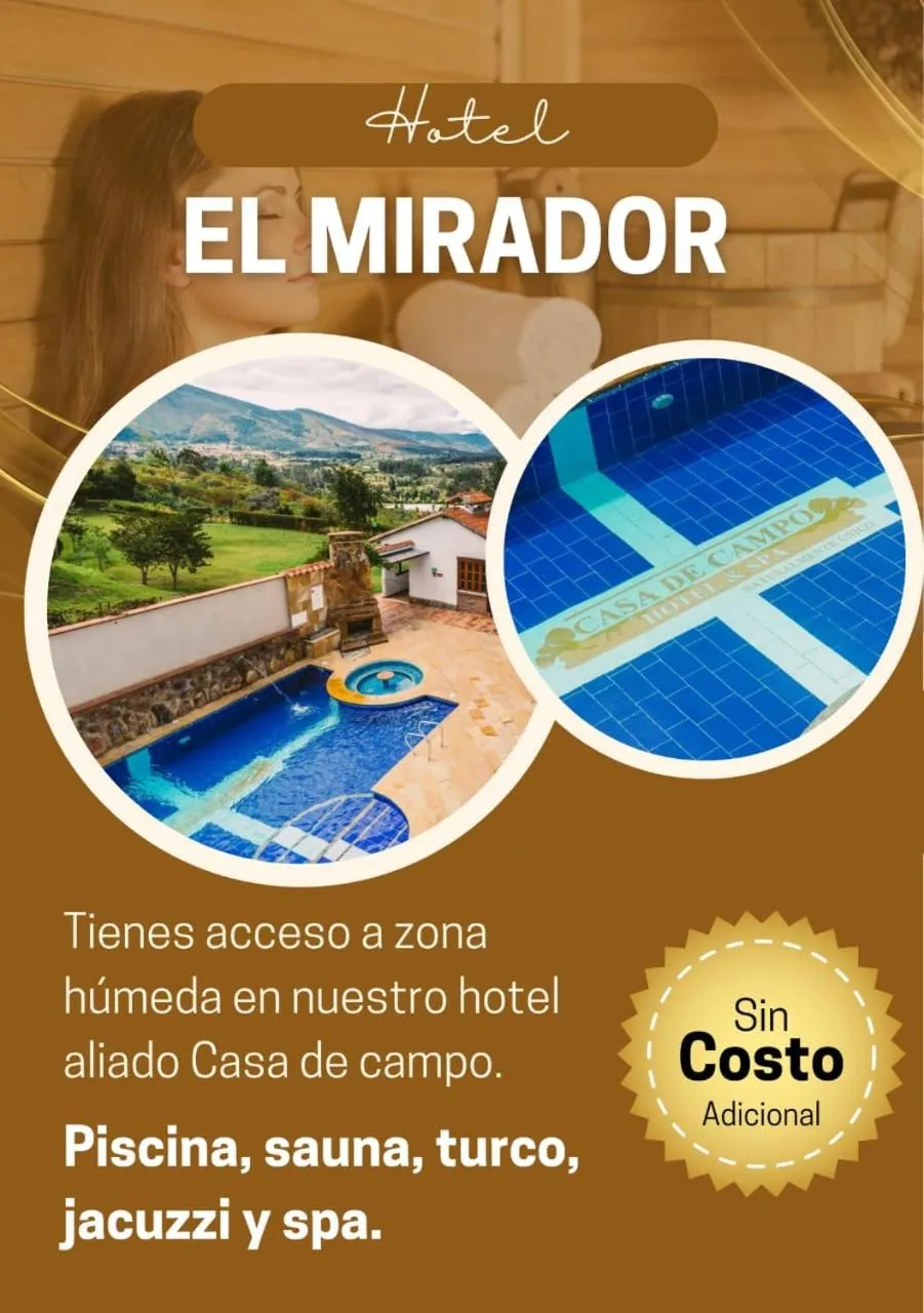 Swimming pool in Hotel el Mirador Villa de Leyva