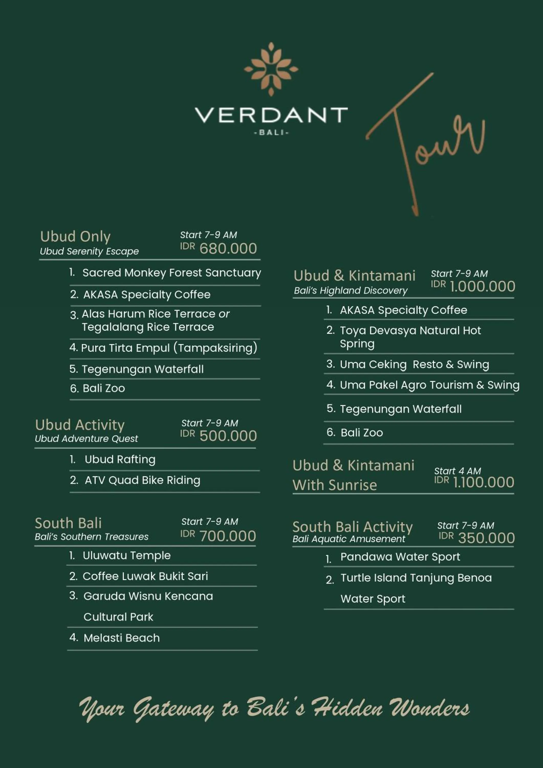 Off site in Verdant Bali Sekar Sari