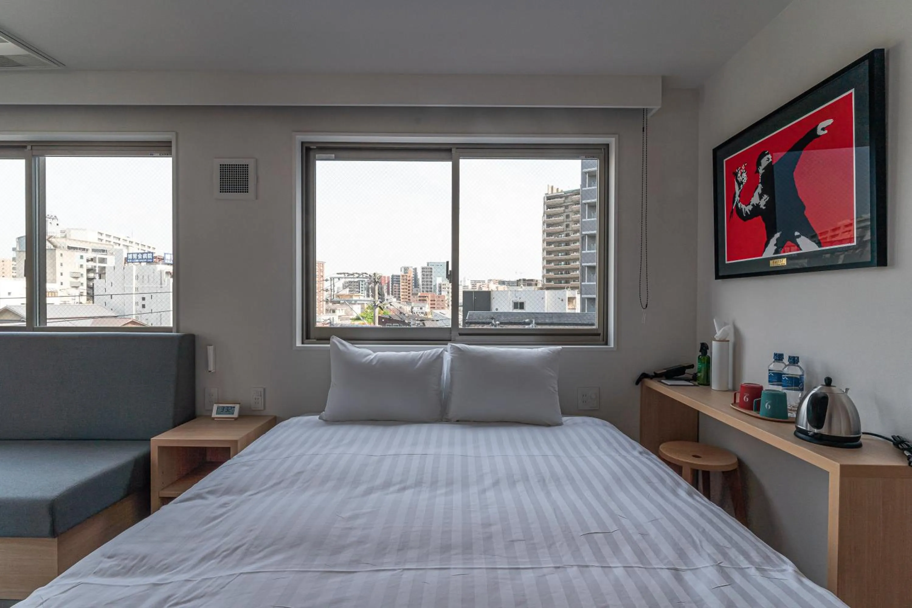 Bed in 9HOTEL Tenjin