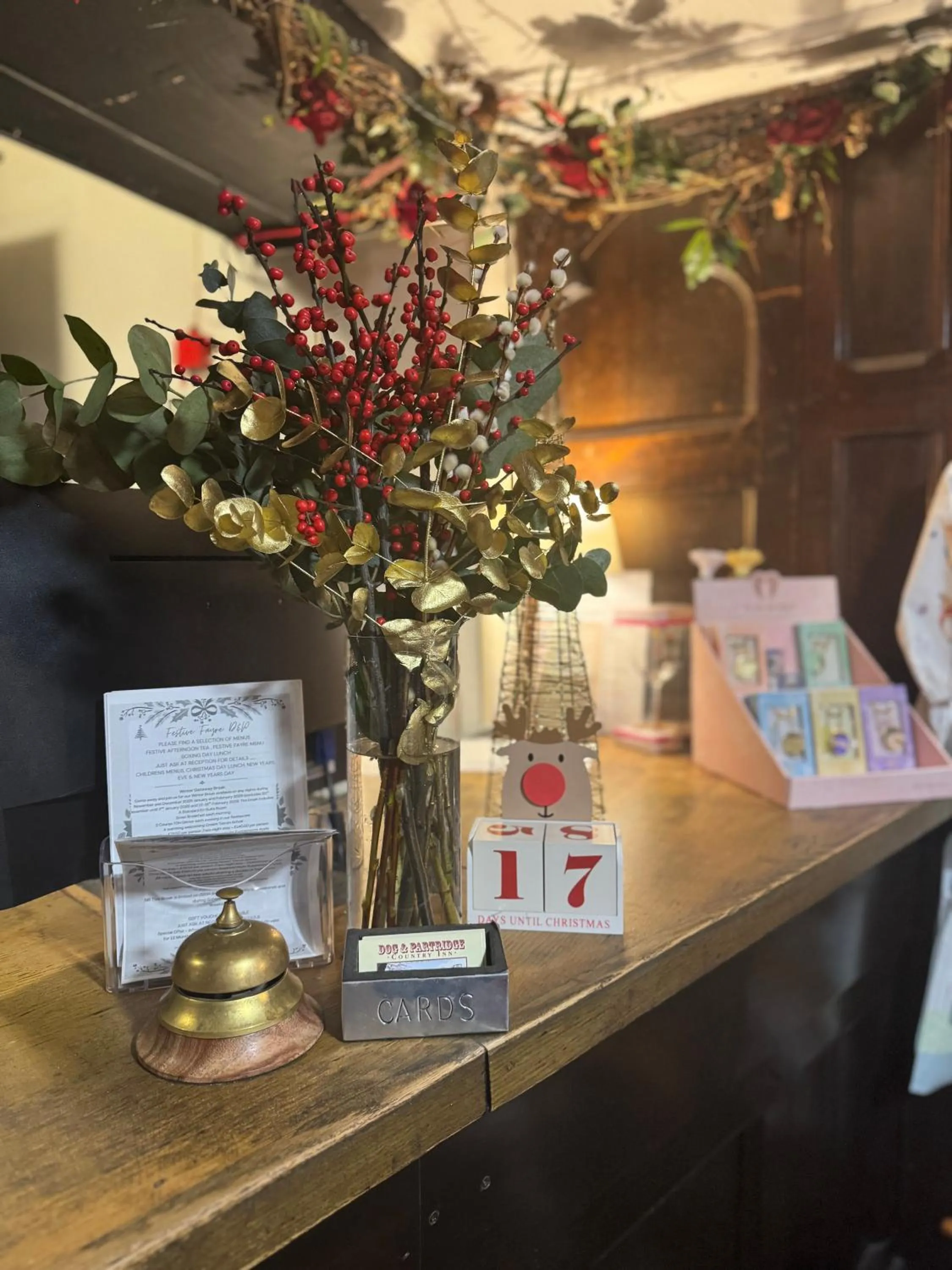 Lobby or reception in The Dog & Partridge Country Inn