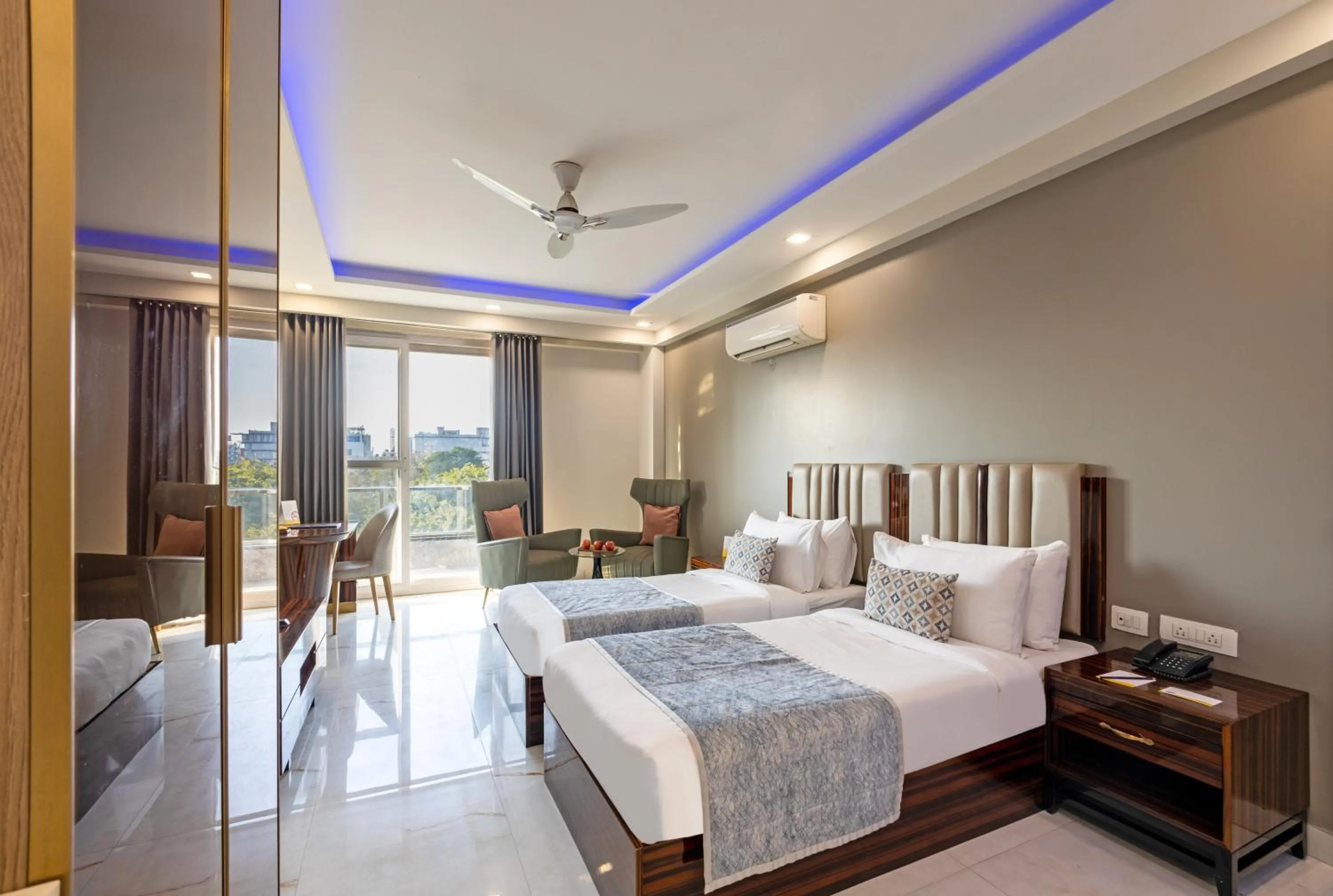 Bedroom, Bed in Hotel Bawa Gurgaon Medanta