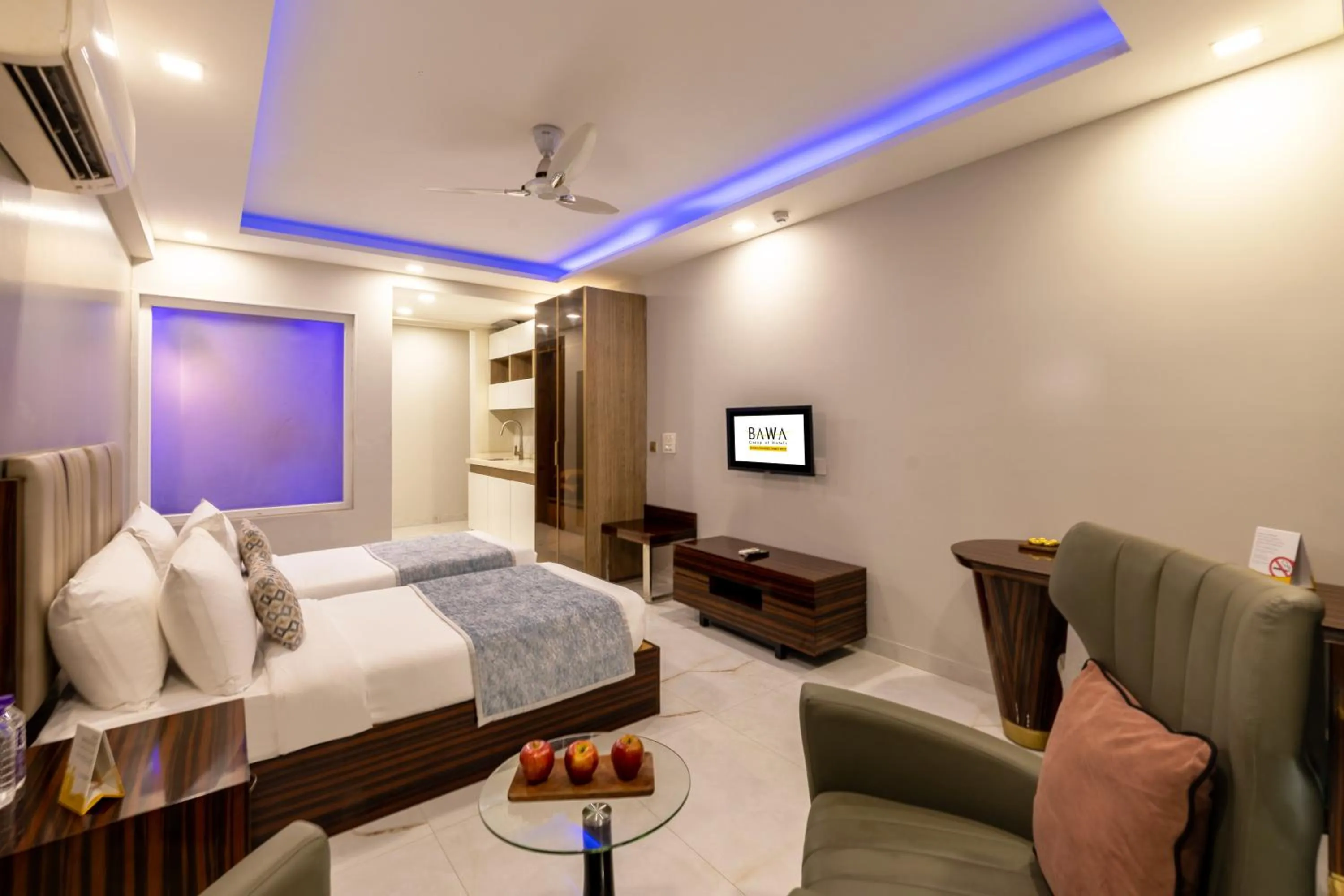 Bedroom, Bed in Hotel Bawa Gurgaon Medanta