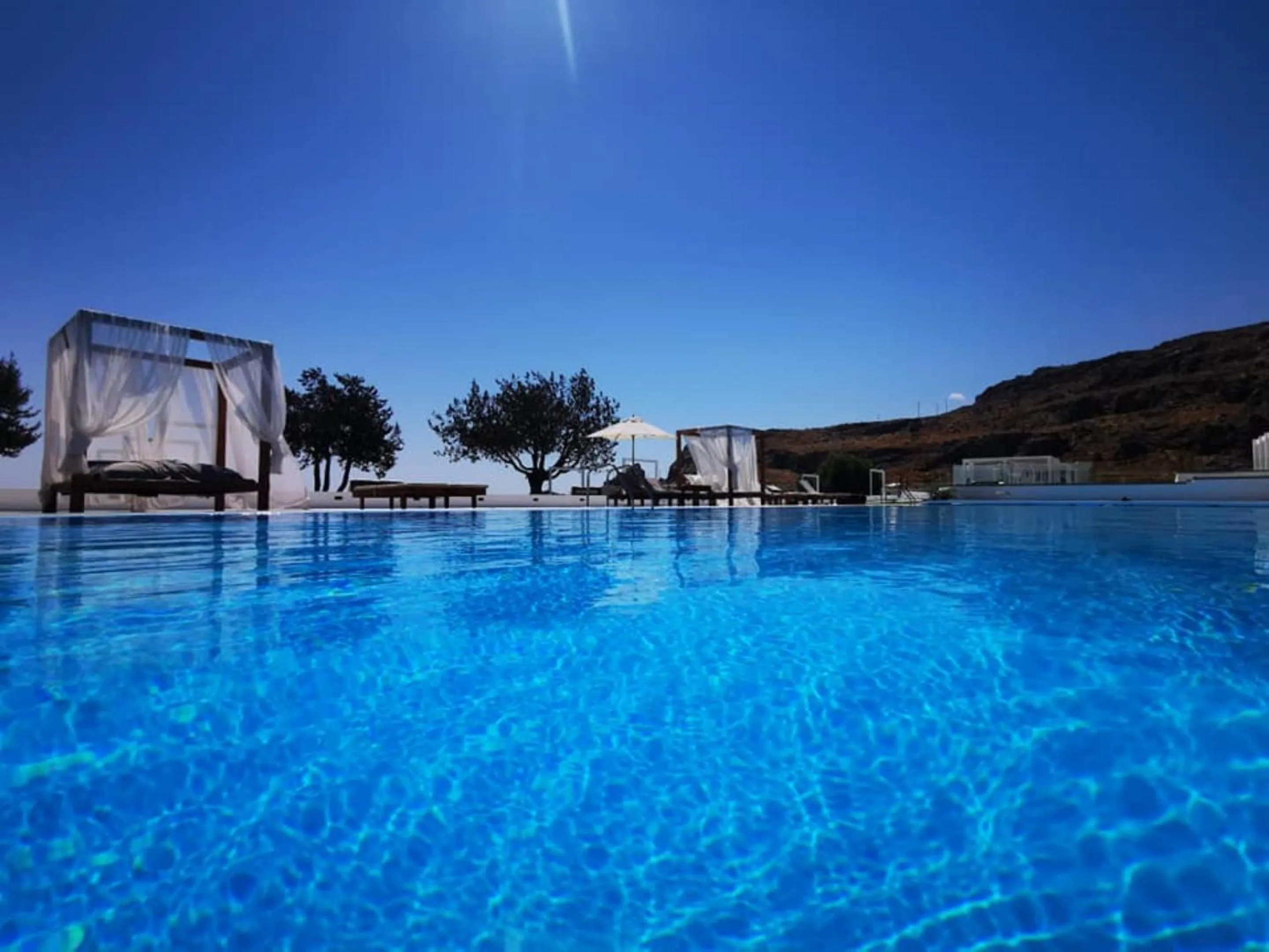 Swimming pool in Kamari Beach