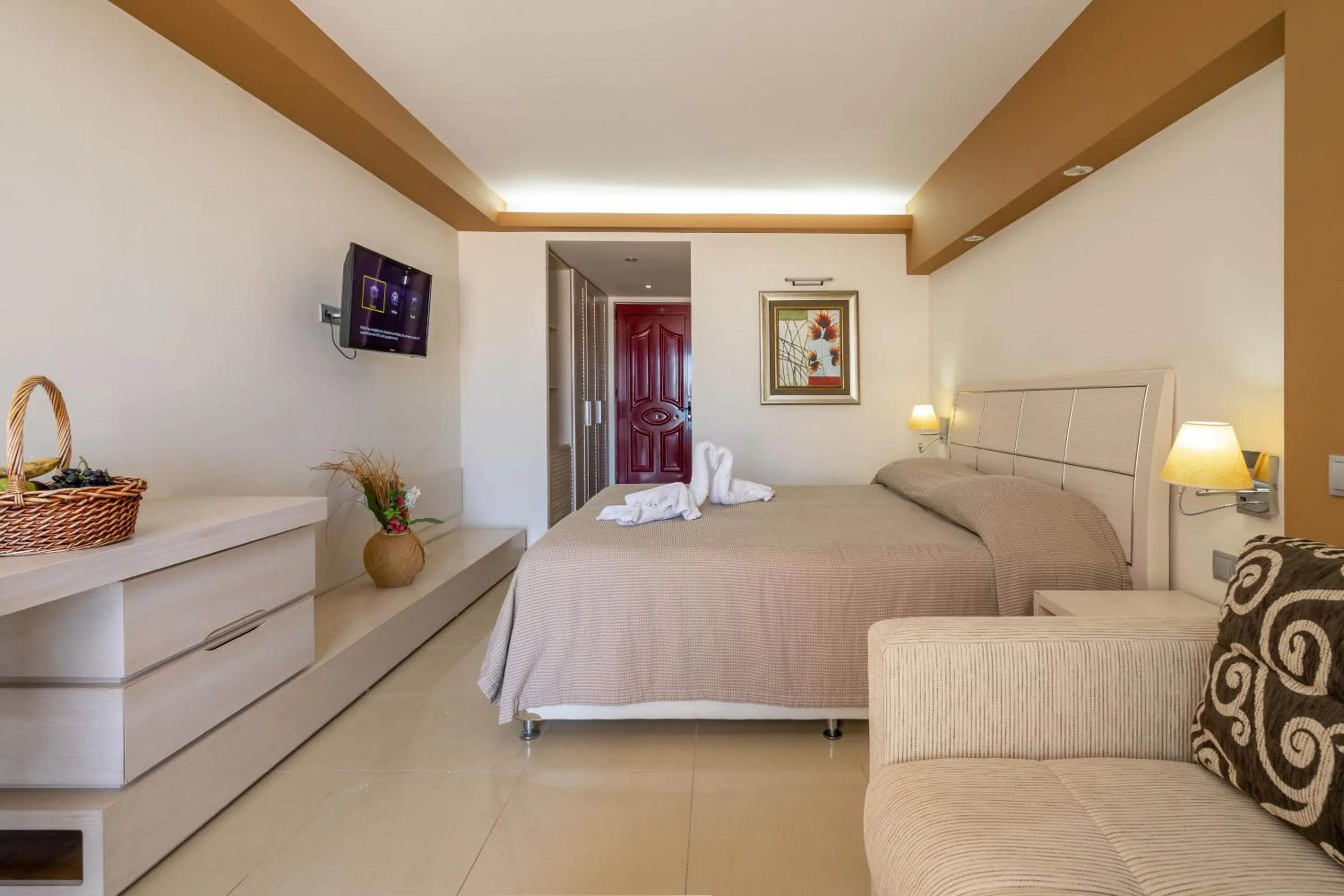TV and multimedia, Bed in Kamari Beach