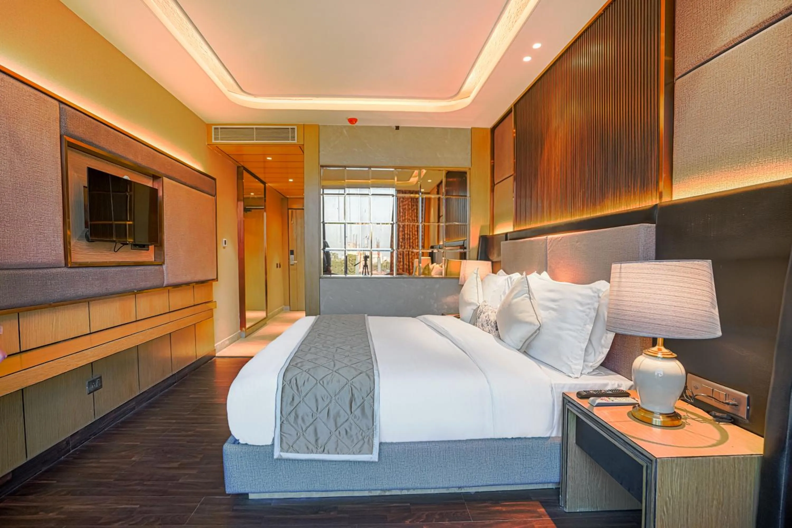 Bed in Hotel Levelup Signature