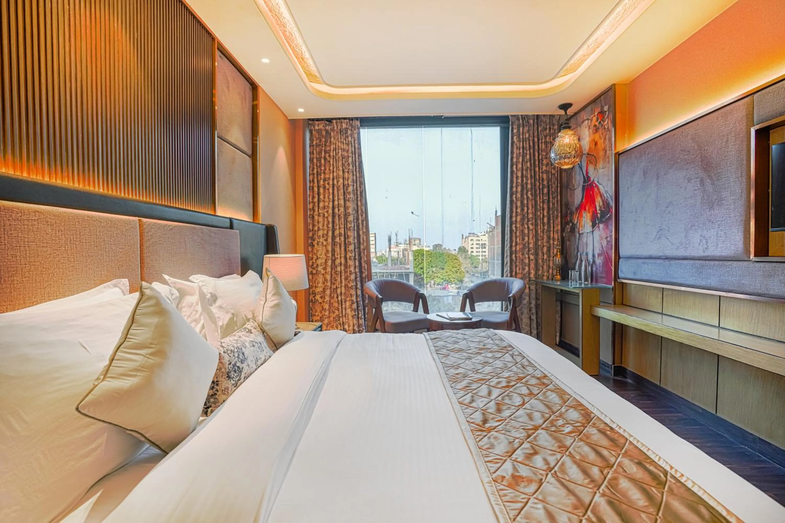 Bed in Hotel Levelup Signature