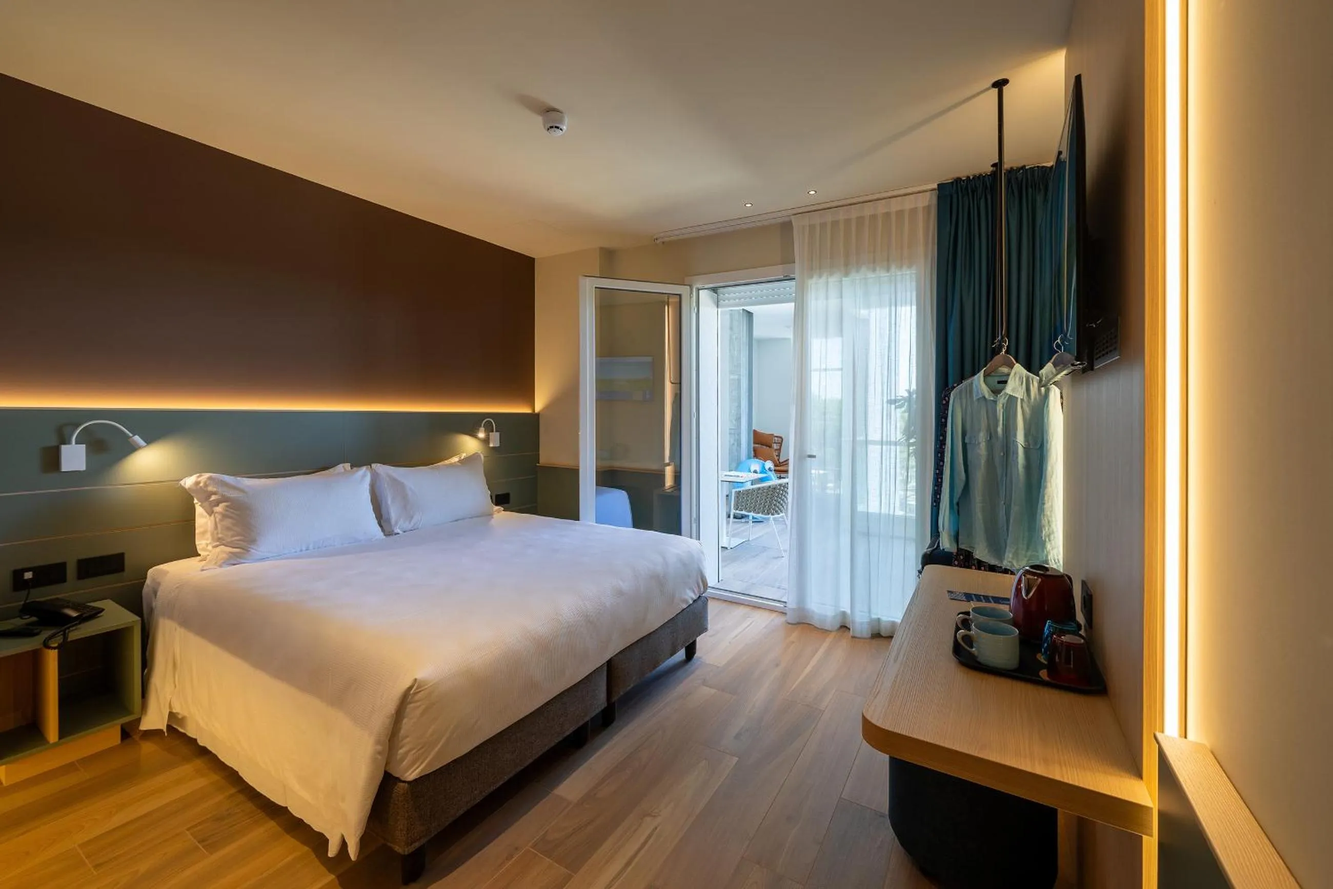 Bed in Il Tridente Hotel