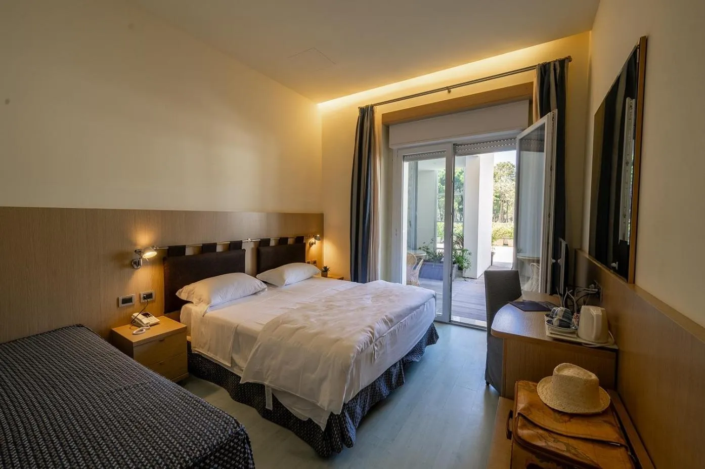 Bed in Il Tridente Hotel