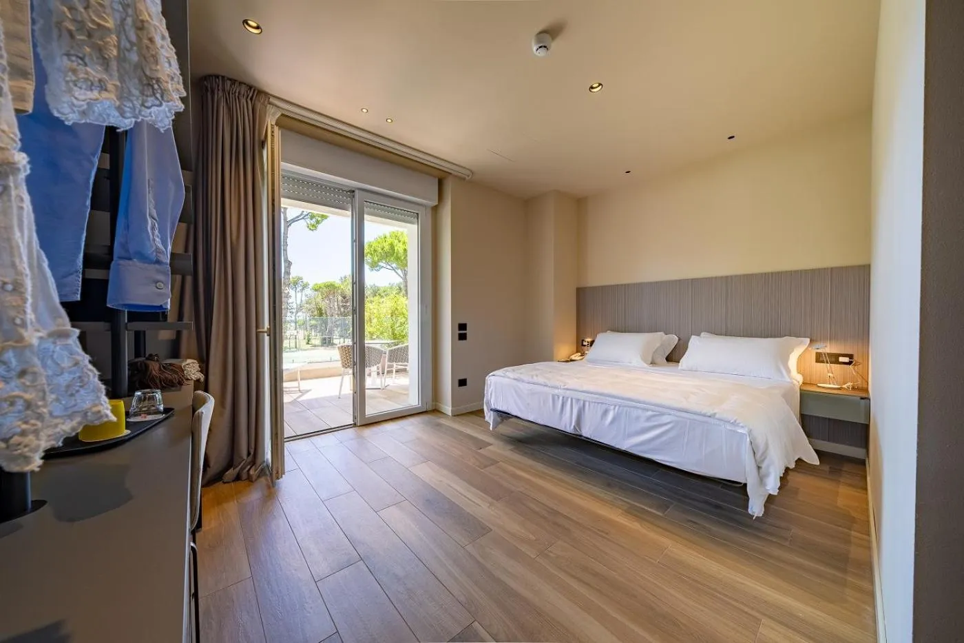 Bed in Il Tridente Hotel