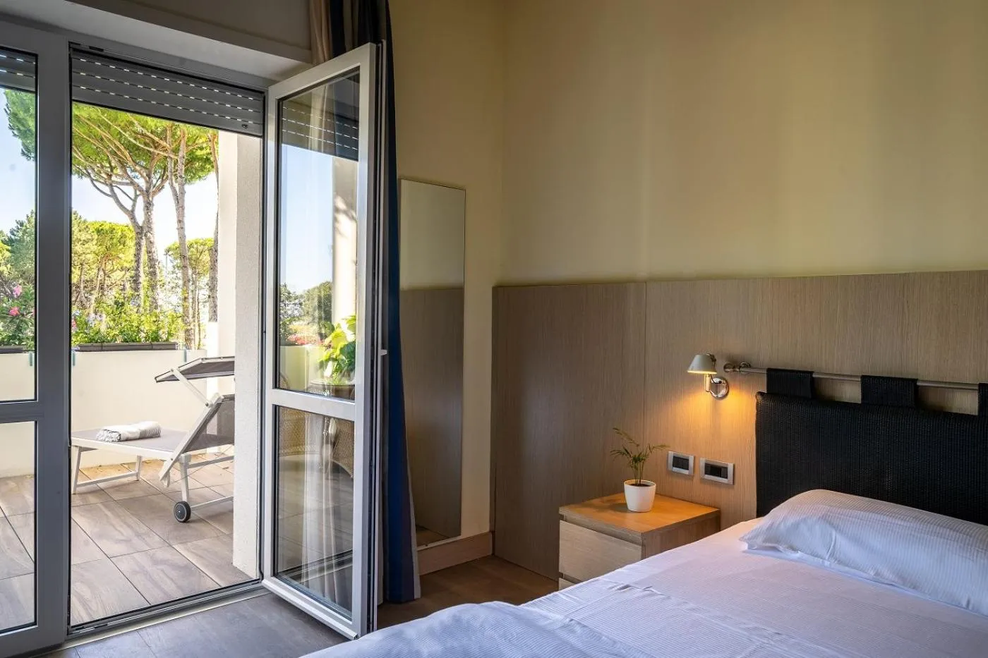 Bed in Il Tridente Hotel