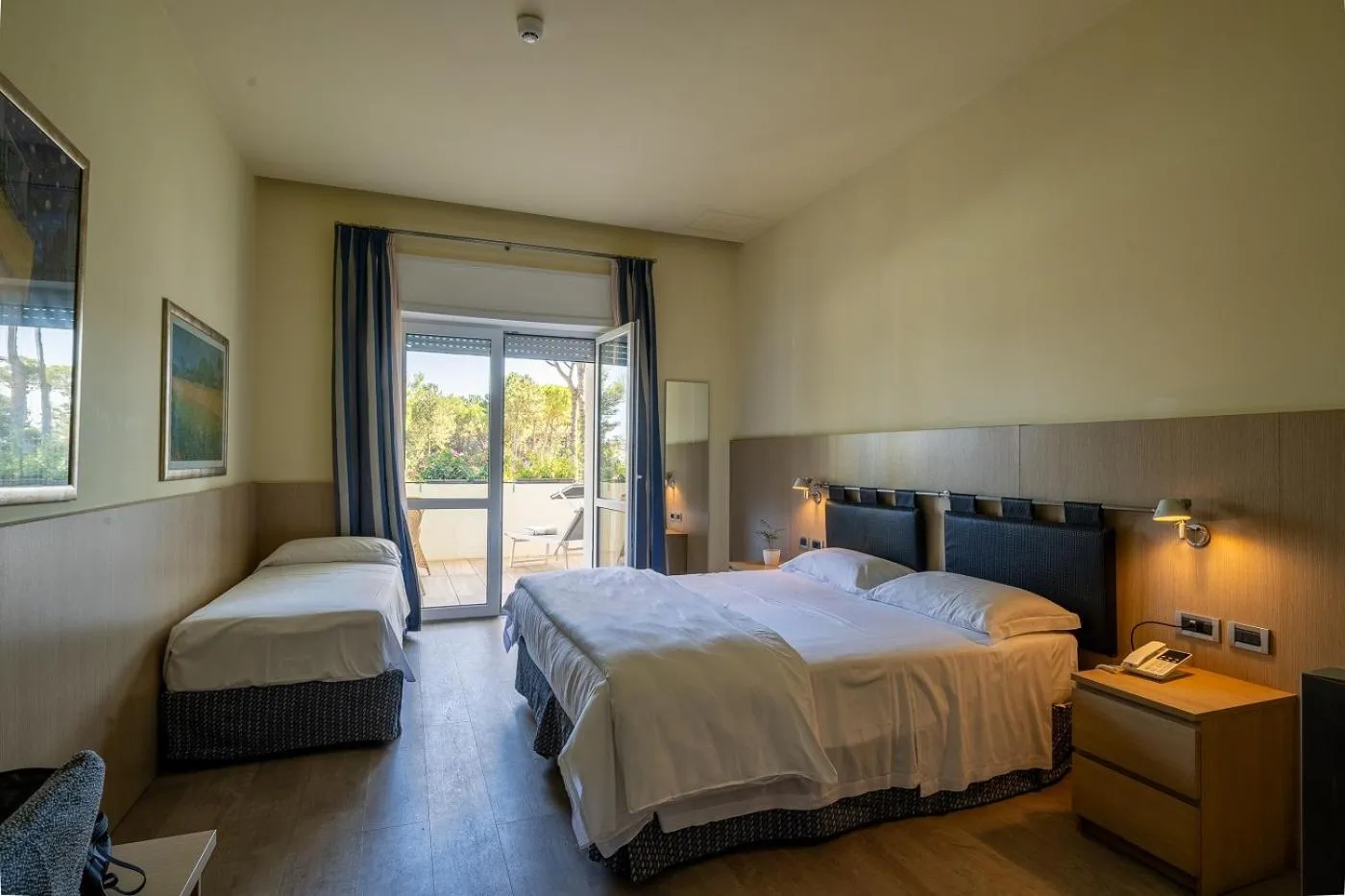 Bed in Il Tridente Hotel