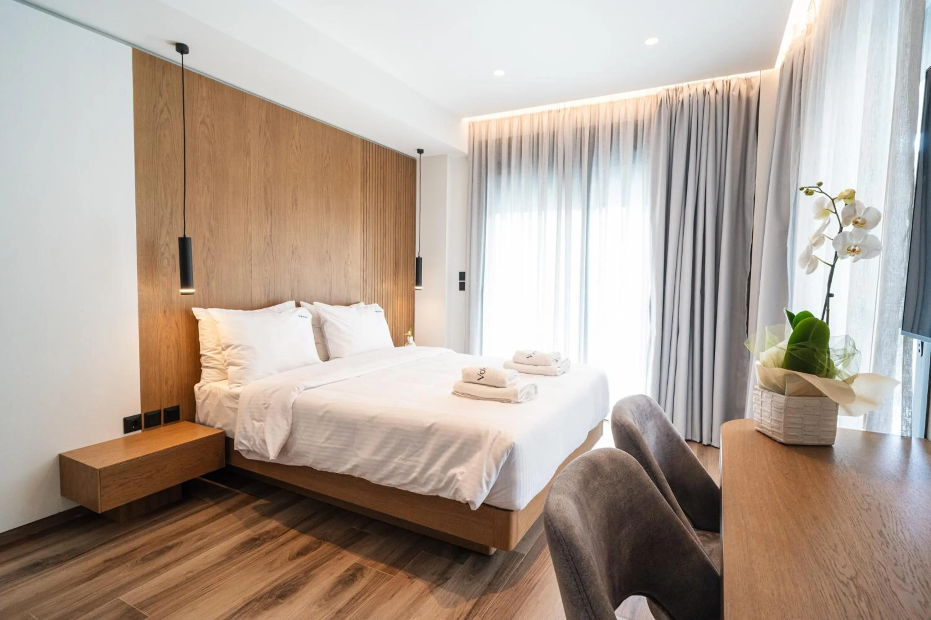 Bed in Volos Inn Hotel