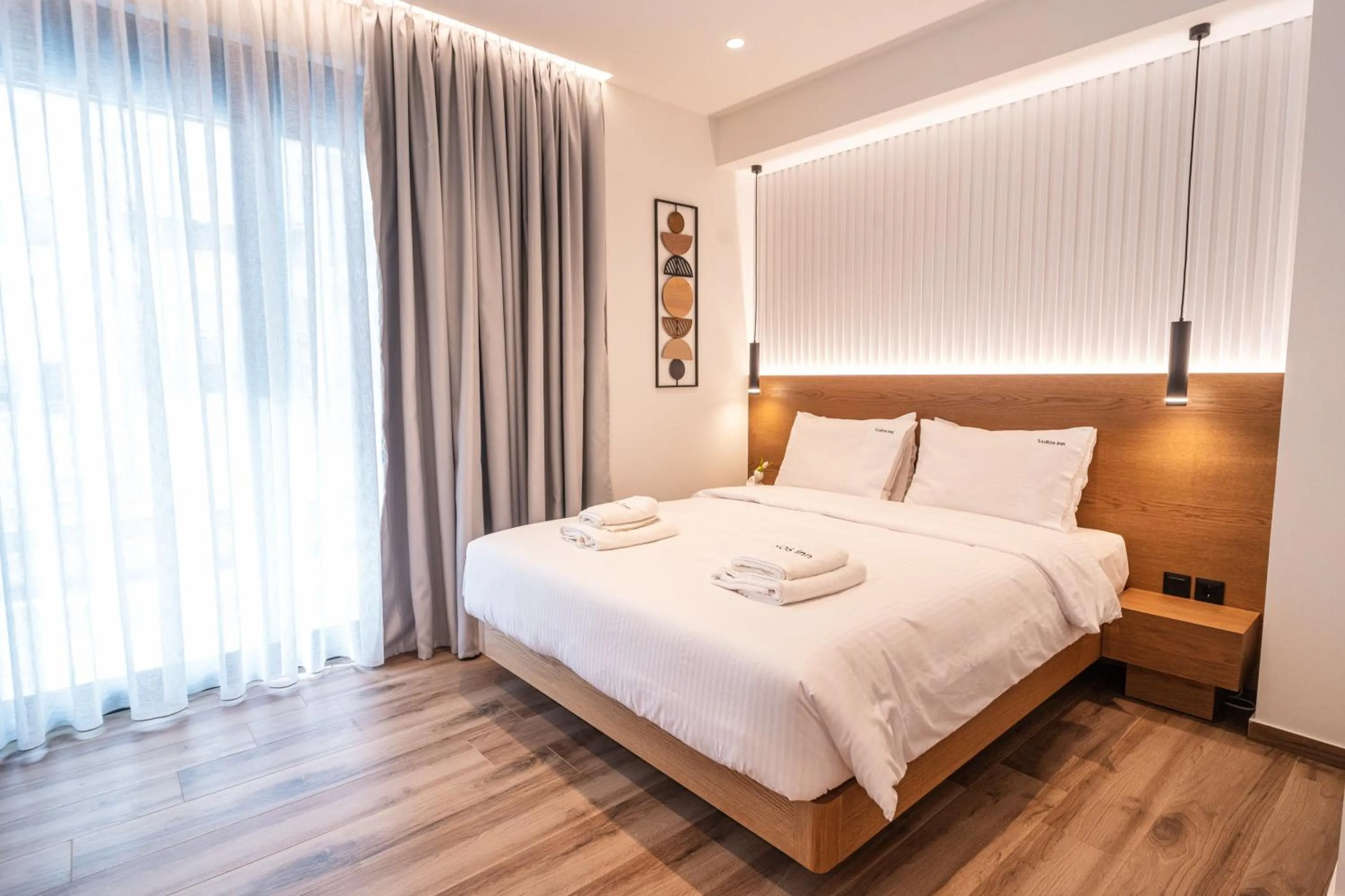 Bed in Volos Inn Hotel