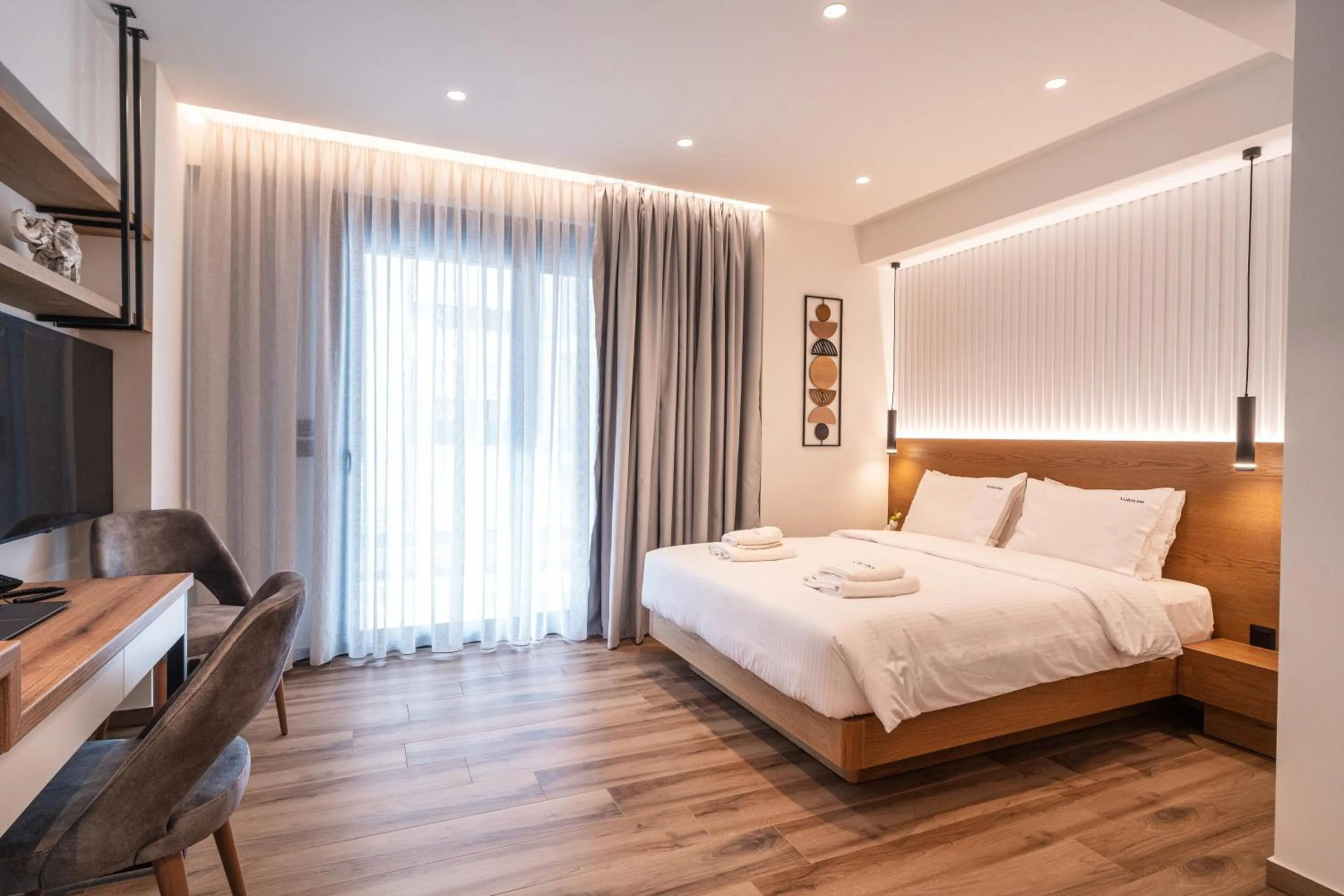 Bed in Volos Inn Hotel