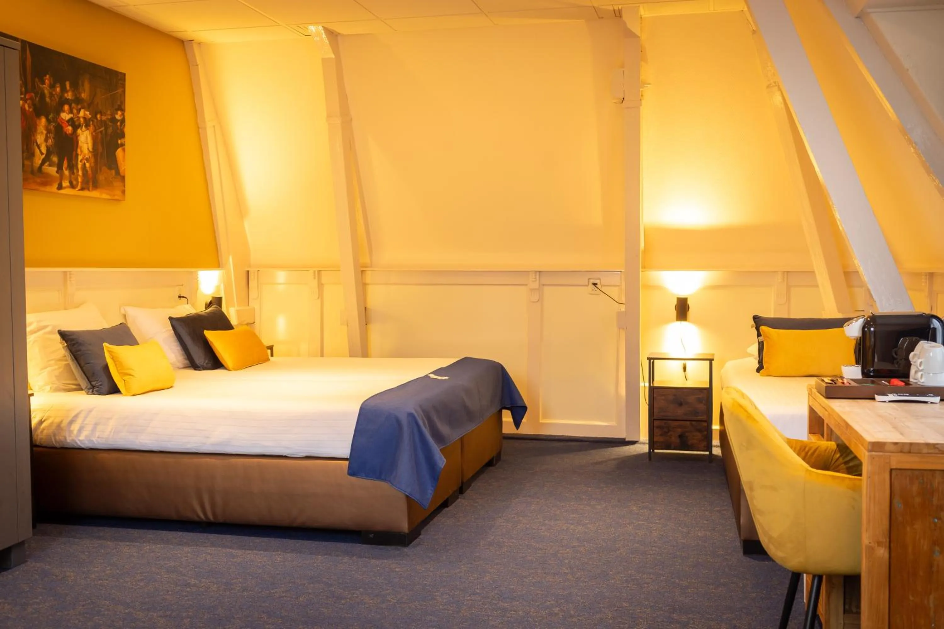 Bed in Hotel de Gulden Leeuw