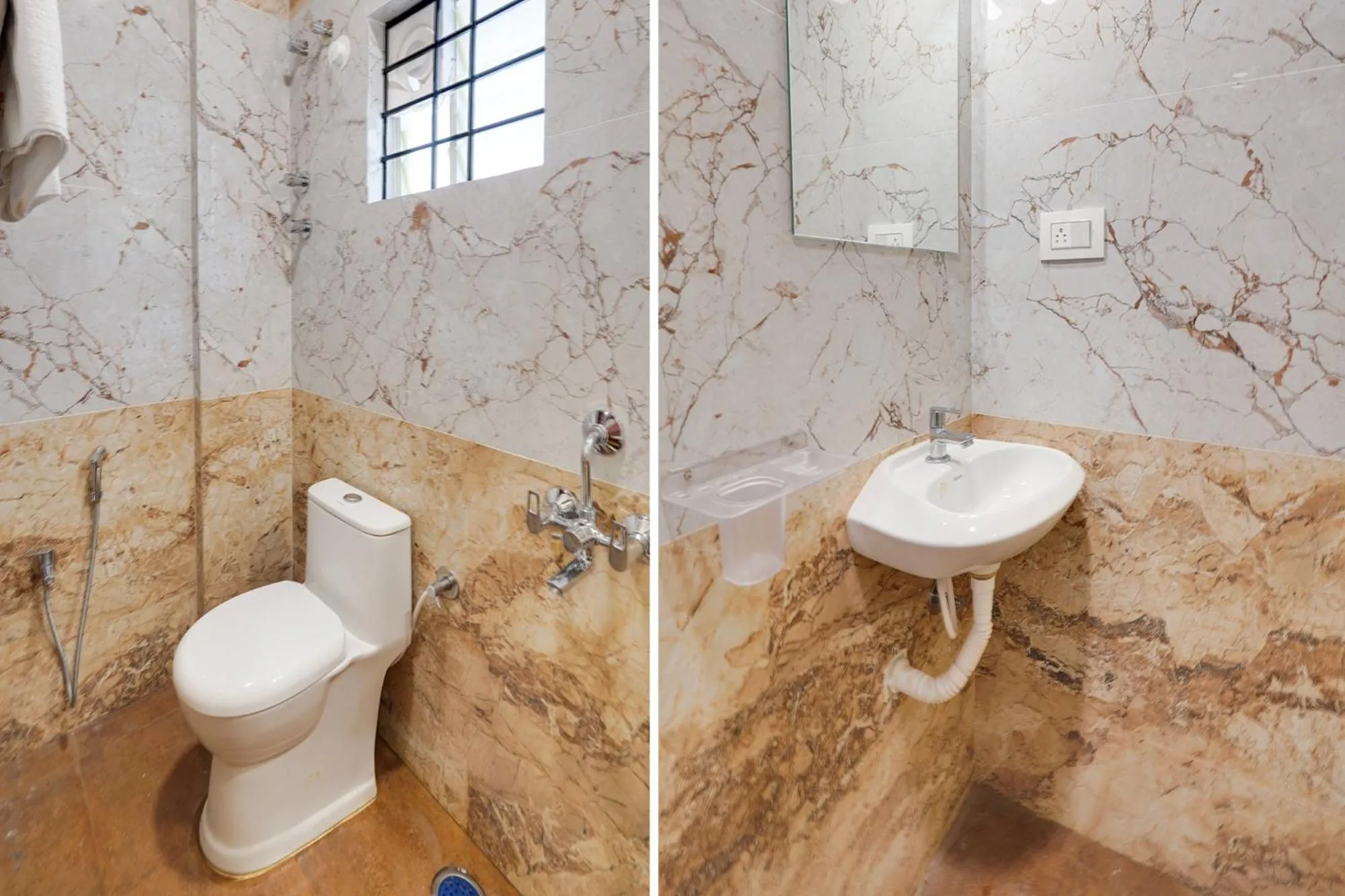 Bathroom in FabHotel Royal Grand - Basaveshwar Nagar