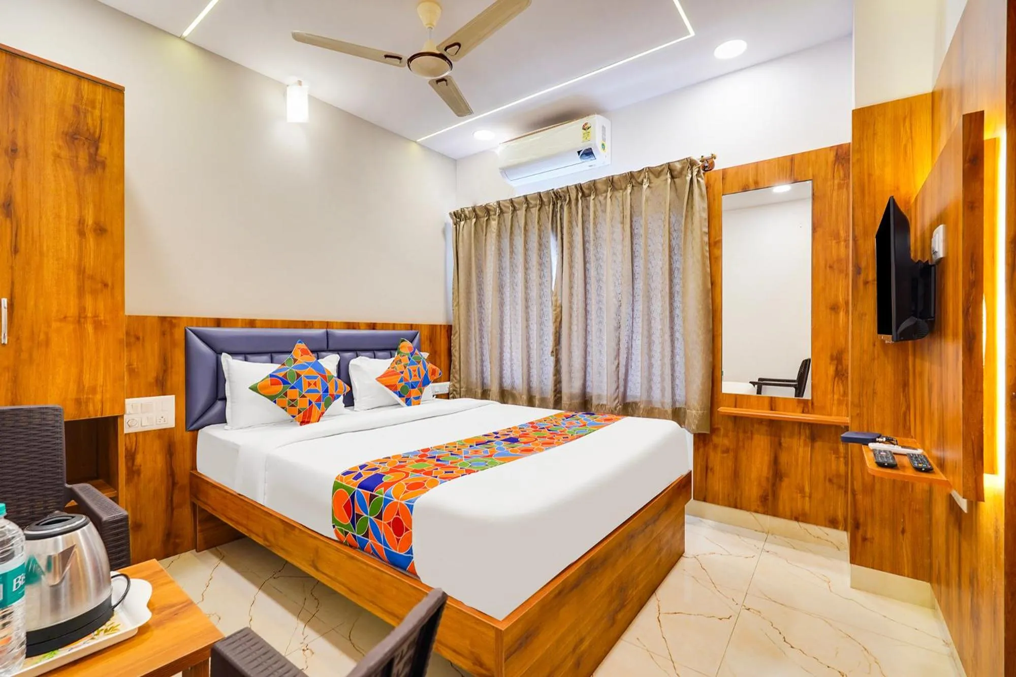 Bed in FabHotel Royal Grand - Basaveshwar Nagar