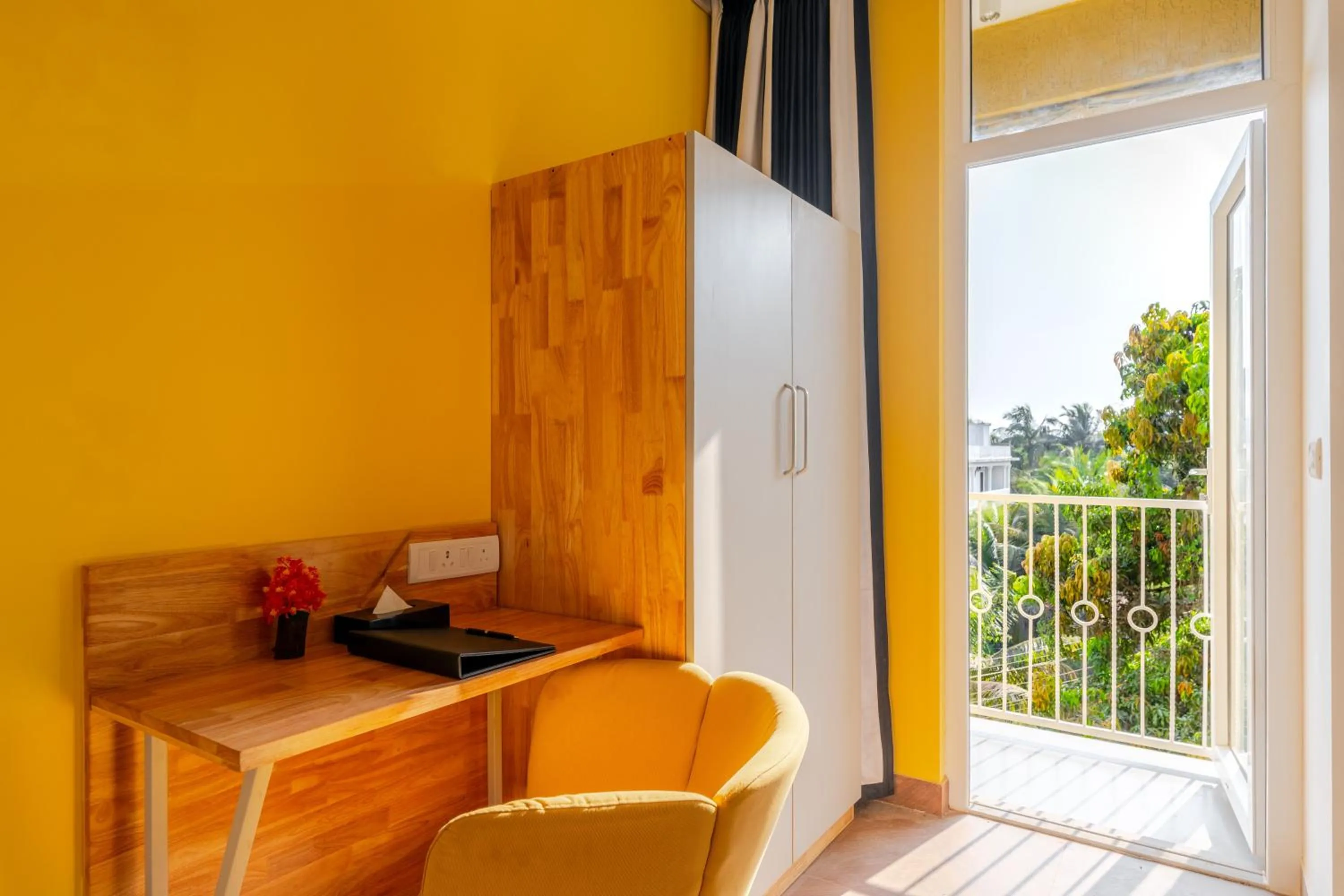 Bedroom in Bedzzz Xclusiv Morjim, Goa By Leisure Hotels