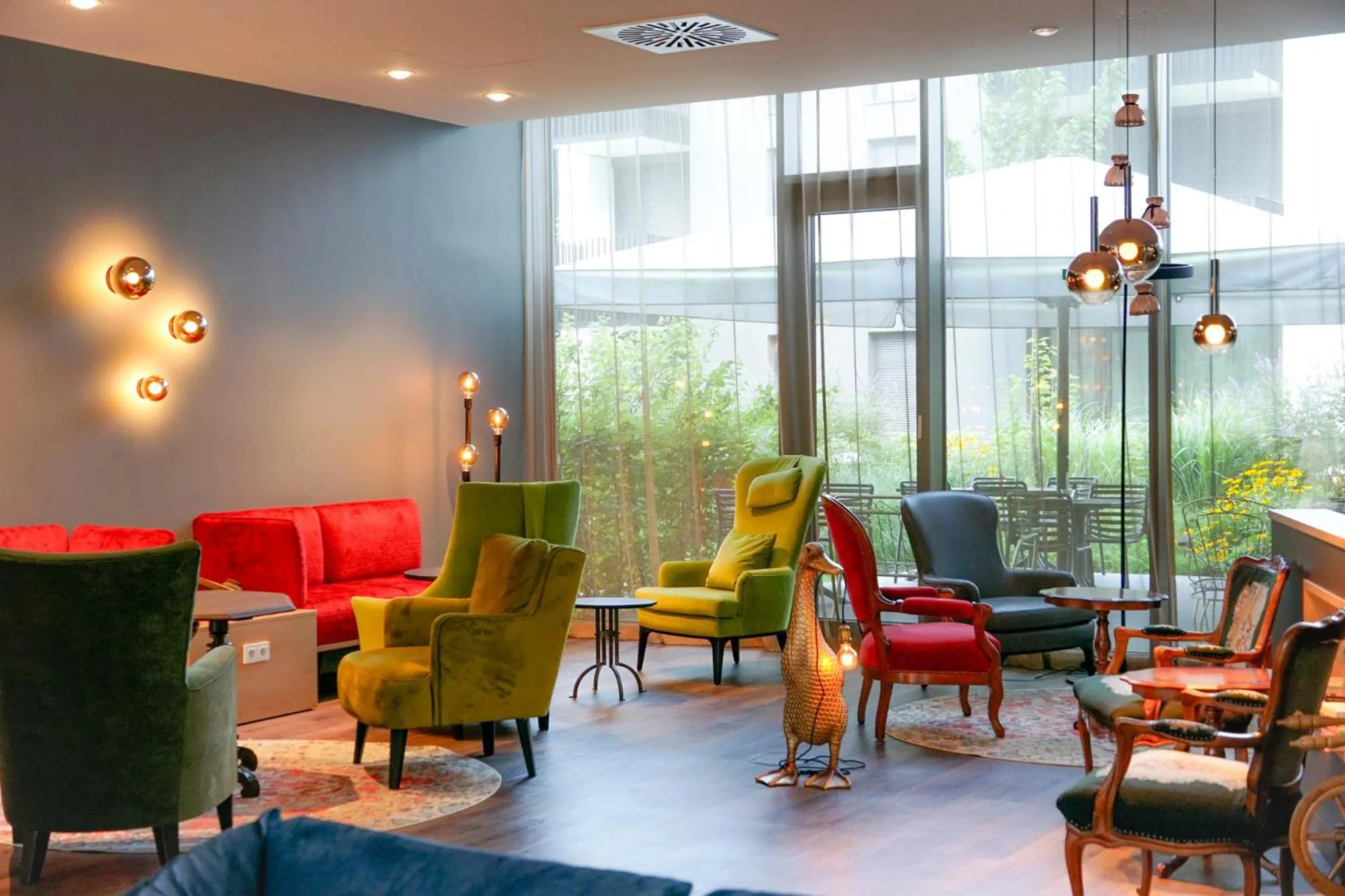 Seating area in mightyTwice Hotel Achern