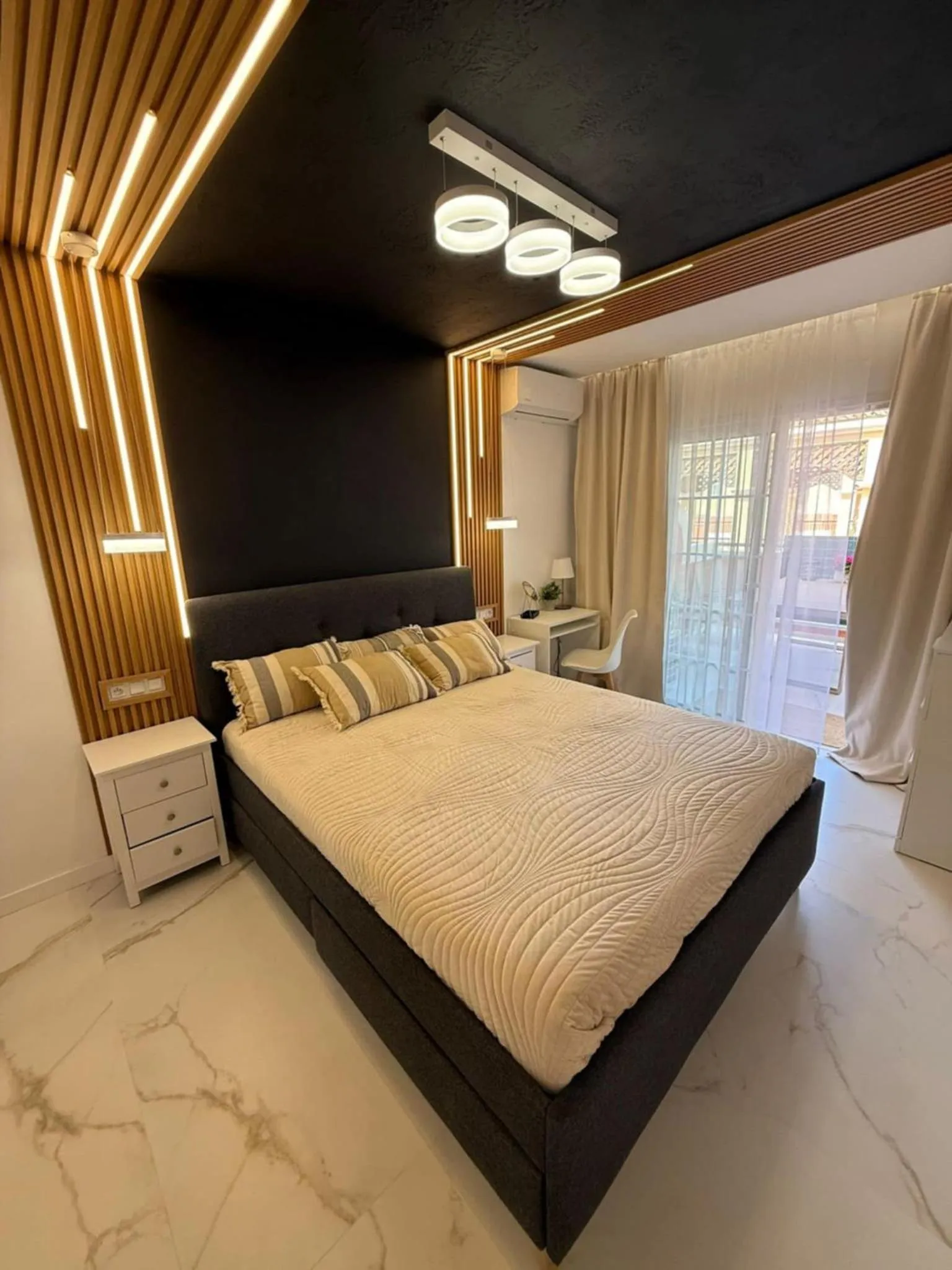 Bed in Granada Park Apartament