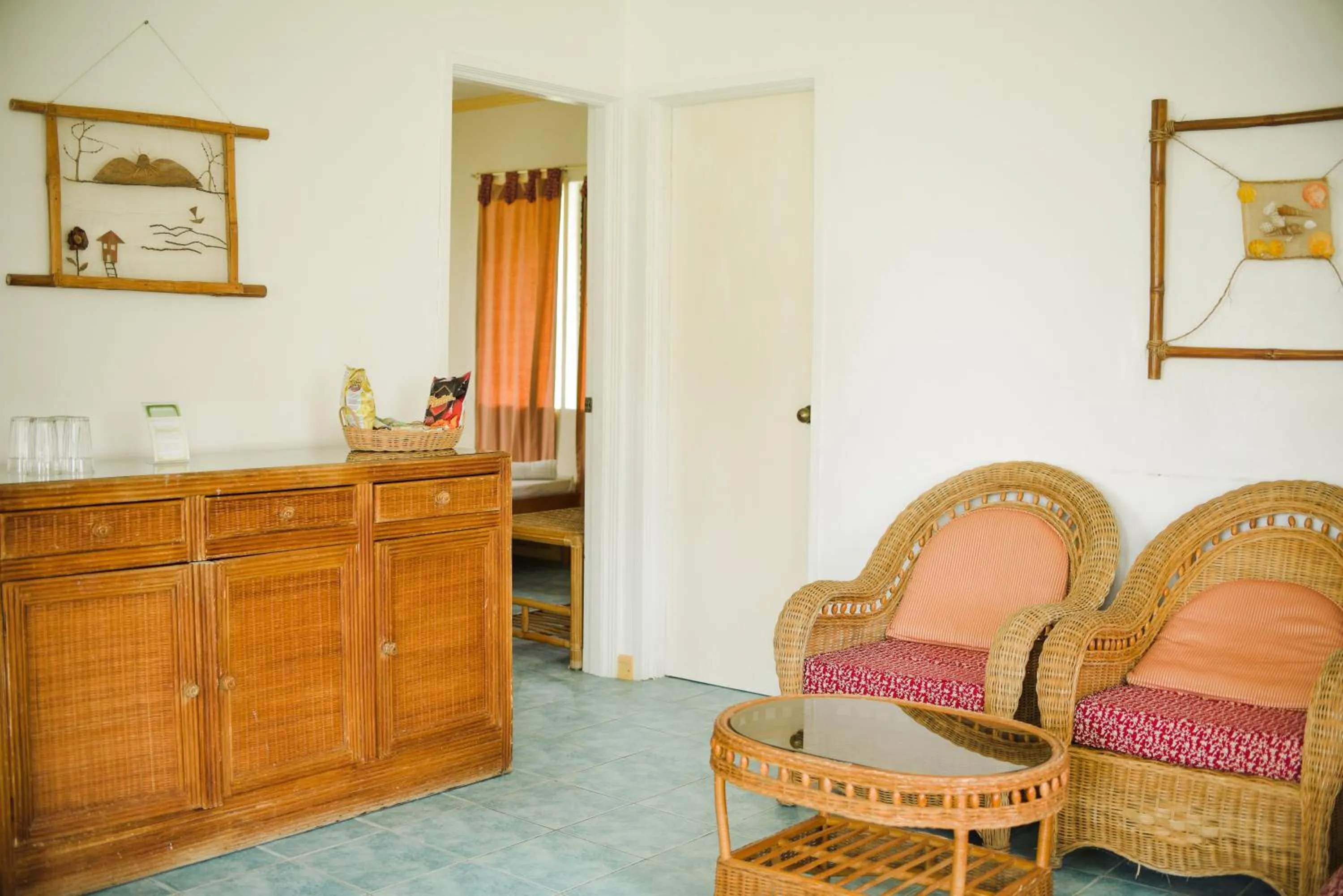 Living room in Whispering Palms Island Resort