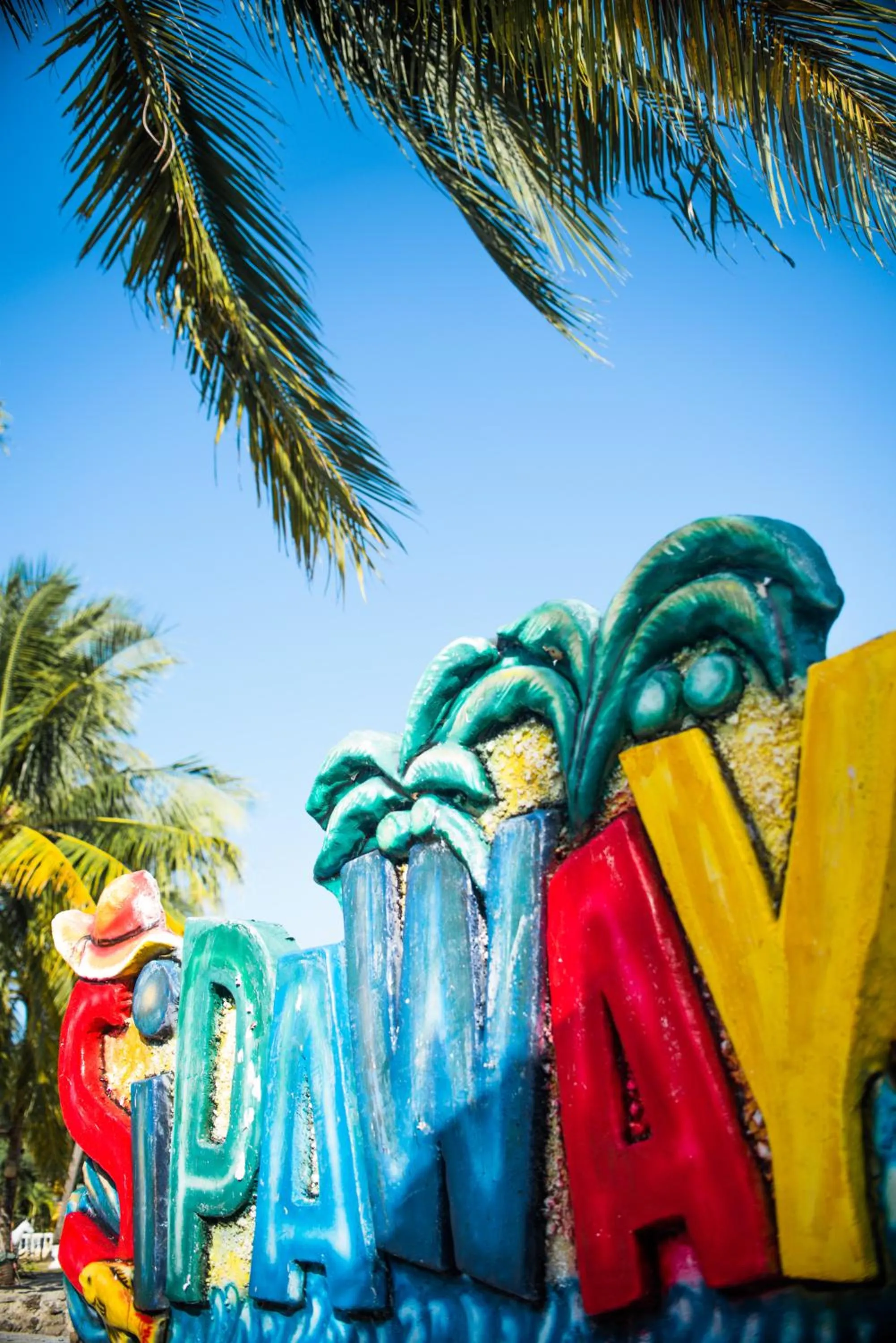 Text overlay in Whispering Palms Island Resort