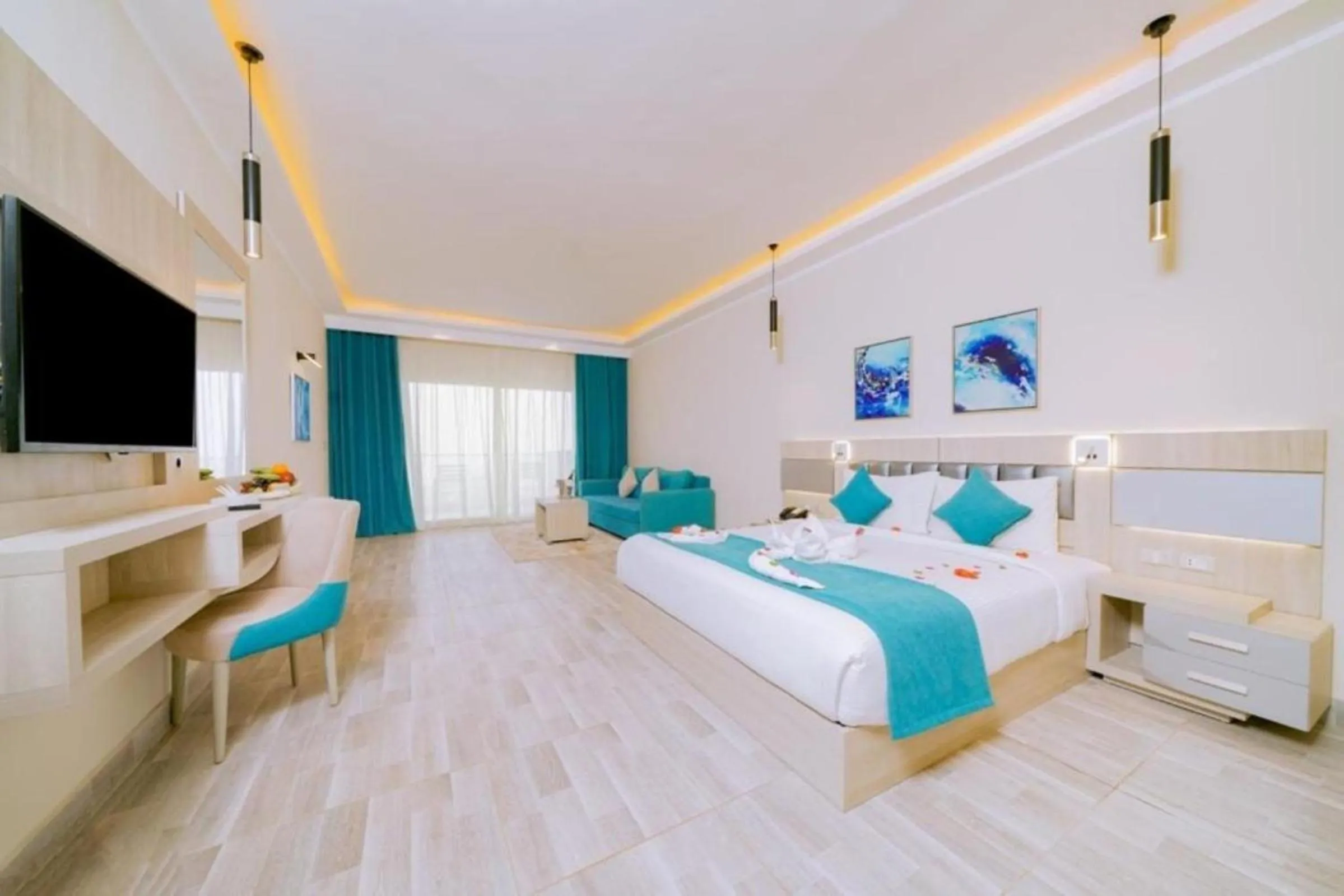 Bedroom, Bed in SIRENA BEACH RESORT & SPA