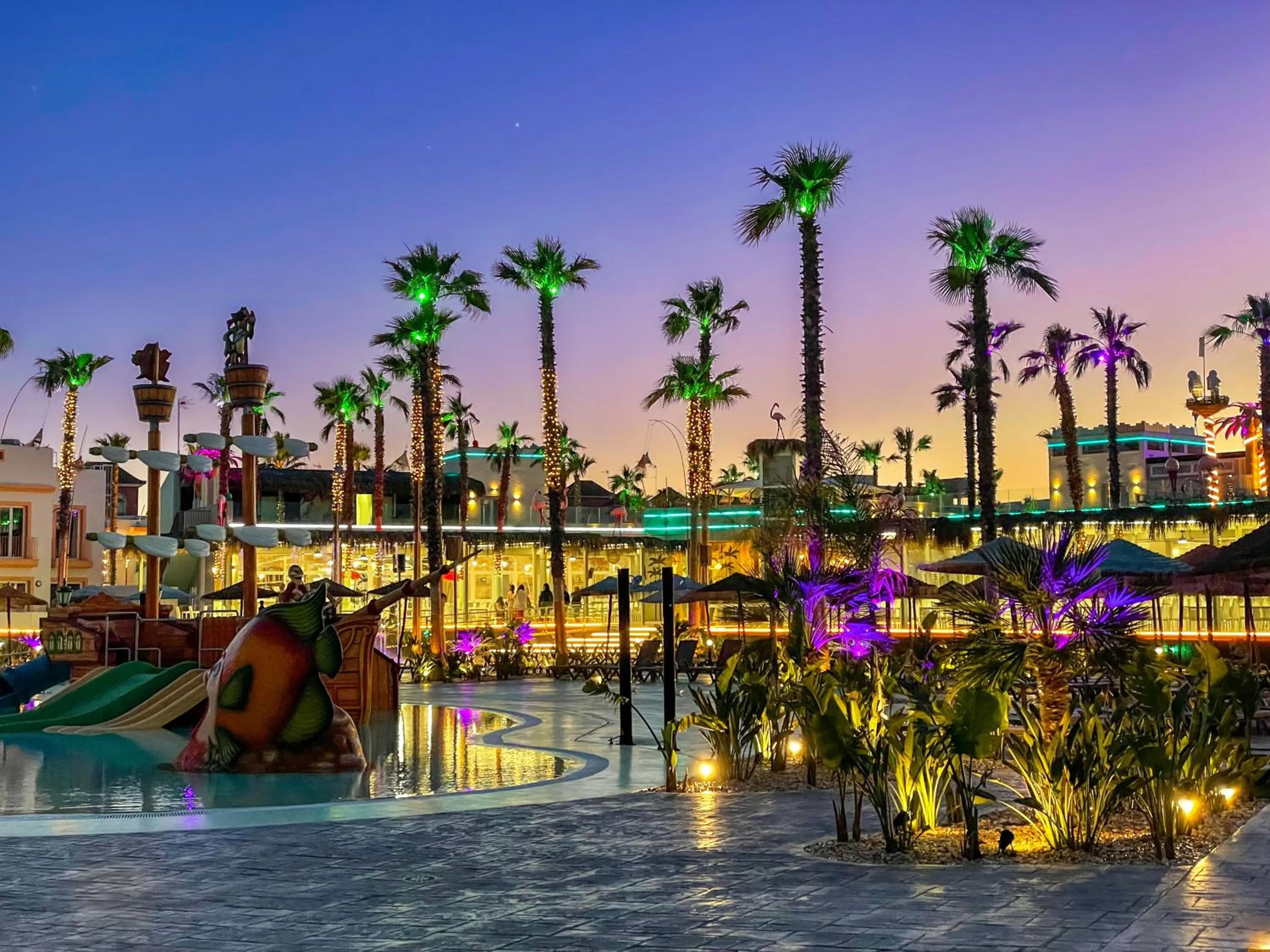 Aqua park in ON City Resort All Inclusive Prime