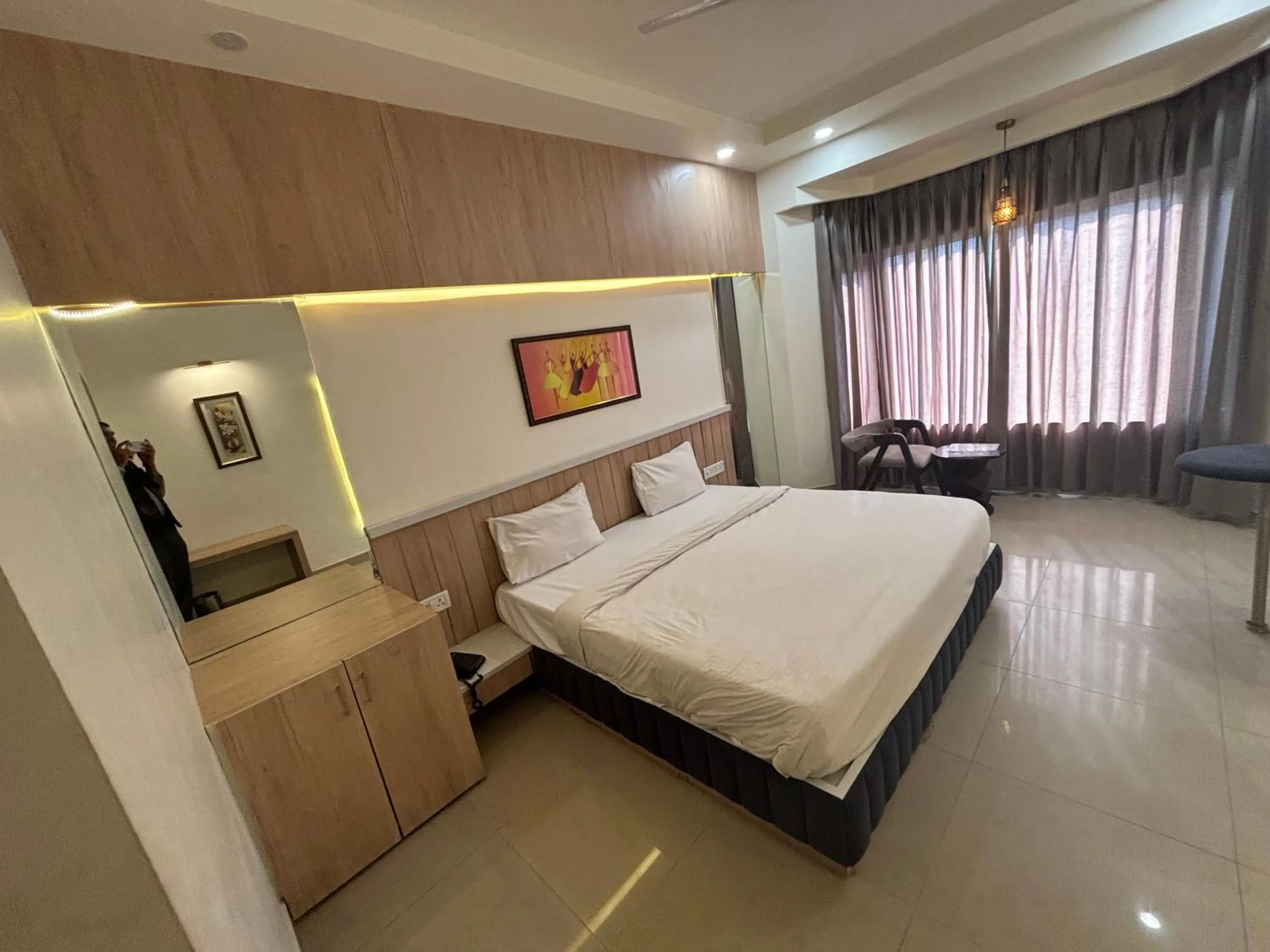 Photo of the whole room, Bed in Hotel Maya international