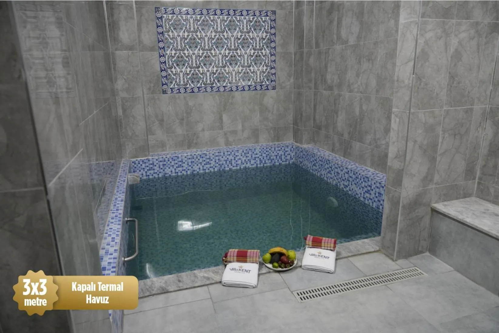 Hot Spring Bath in Villa Kent Termal Otel