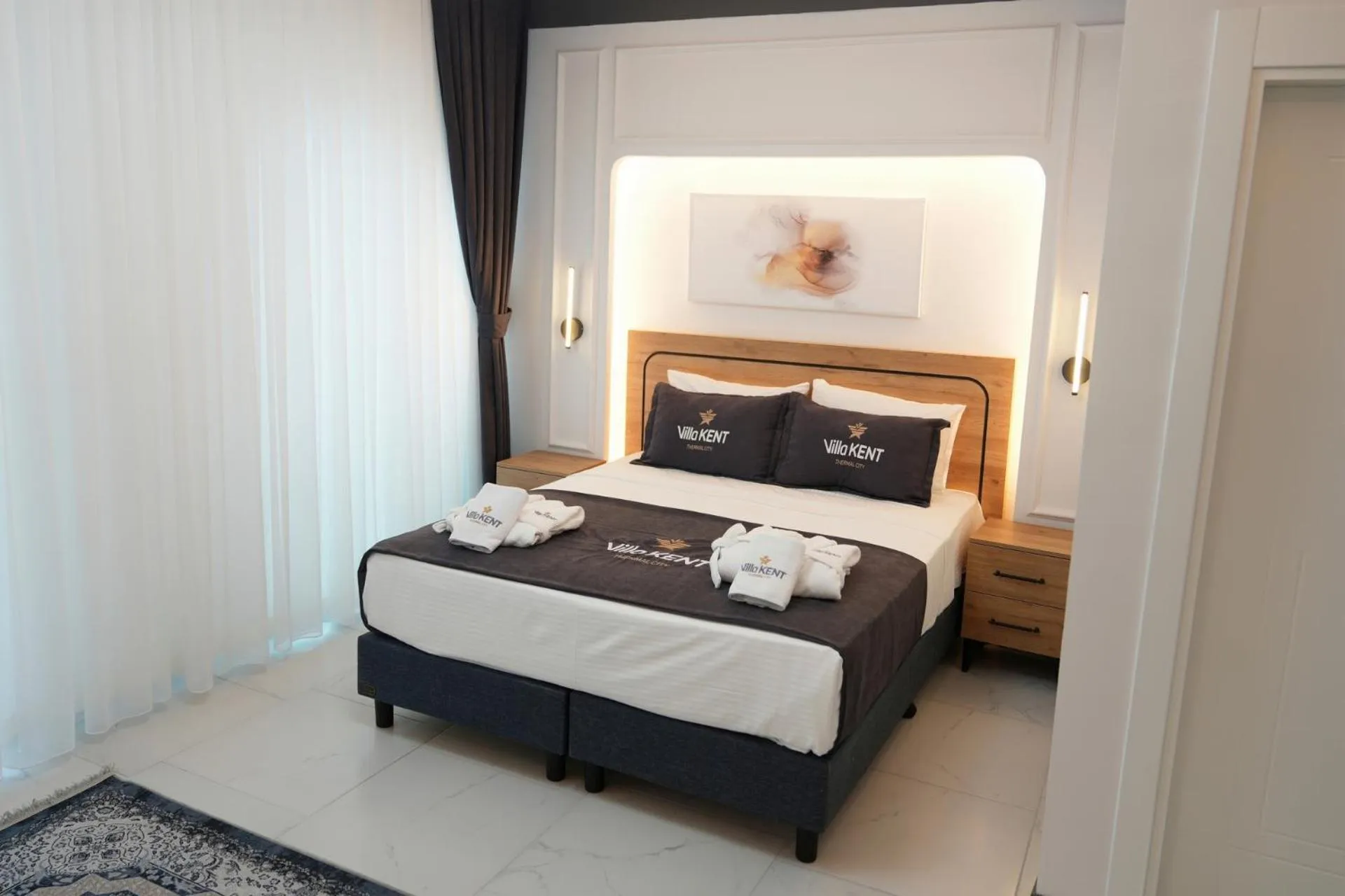 Bed in Villa Kent Termal Otel