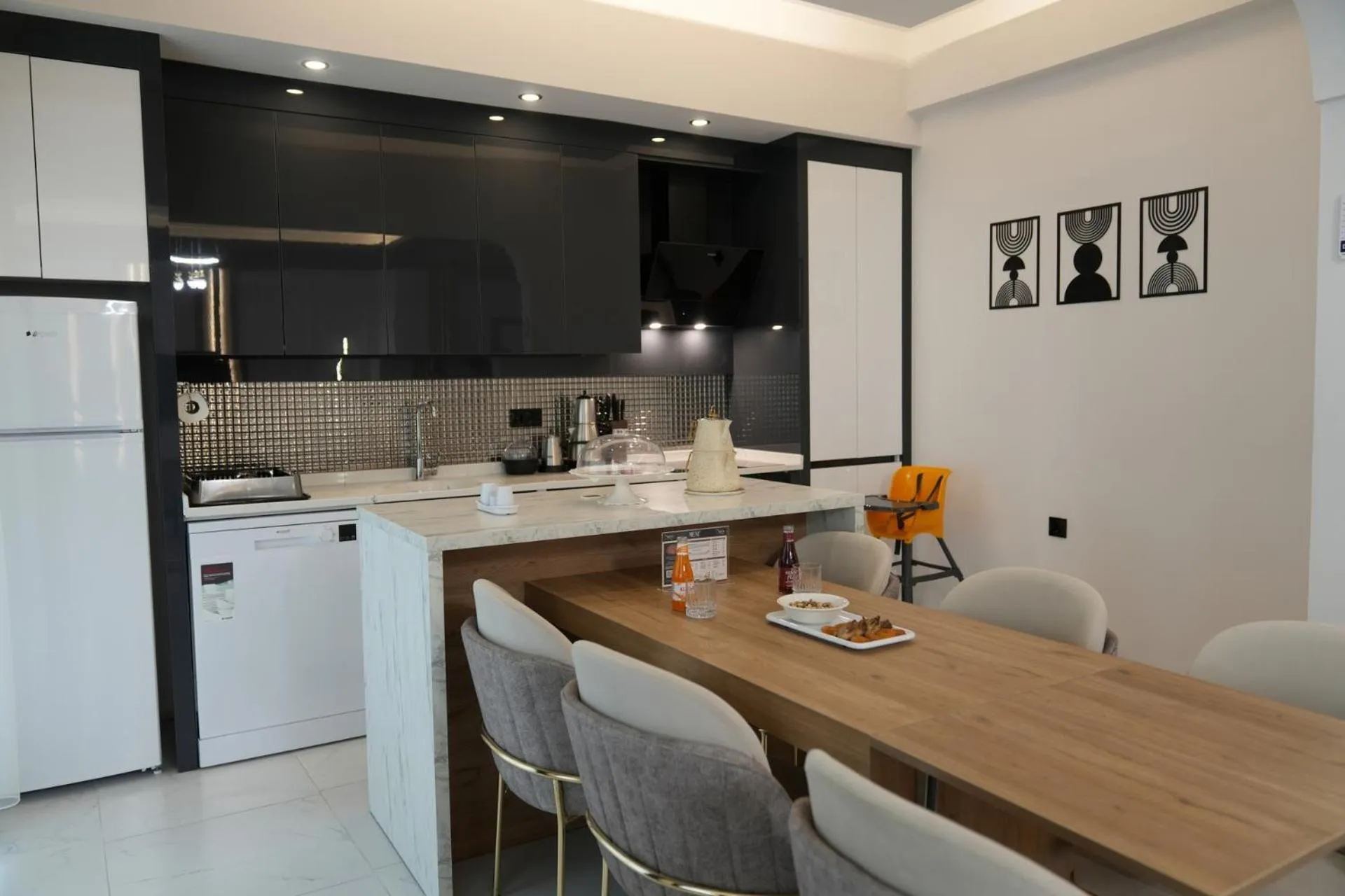 Kitchen or kitchenette in Villa Kent Termal Otel