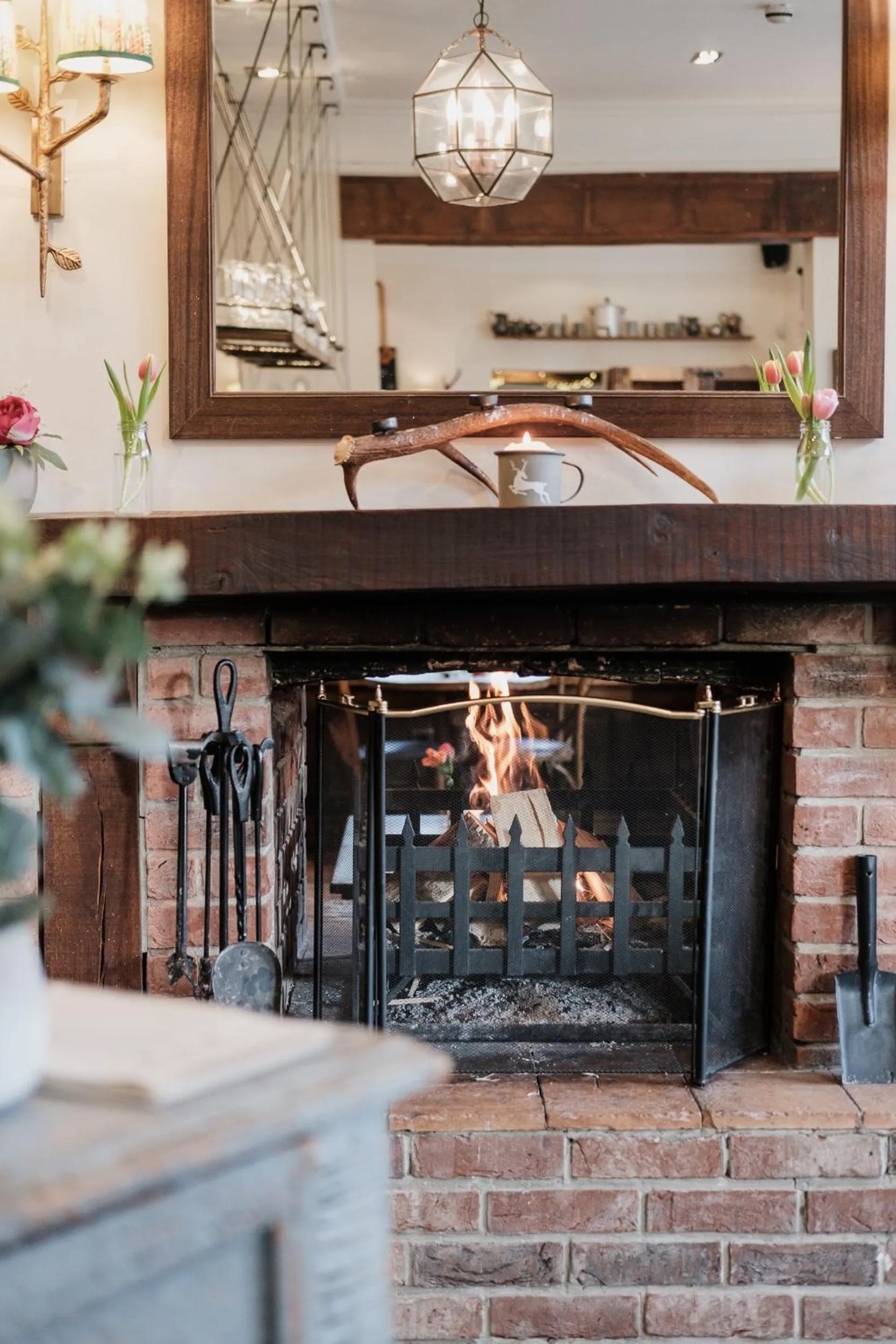 fireplace in The White Buck