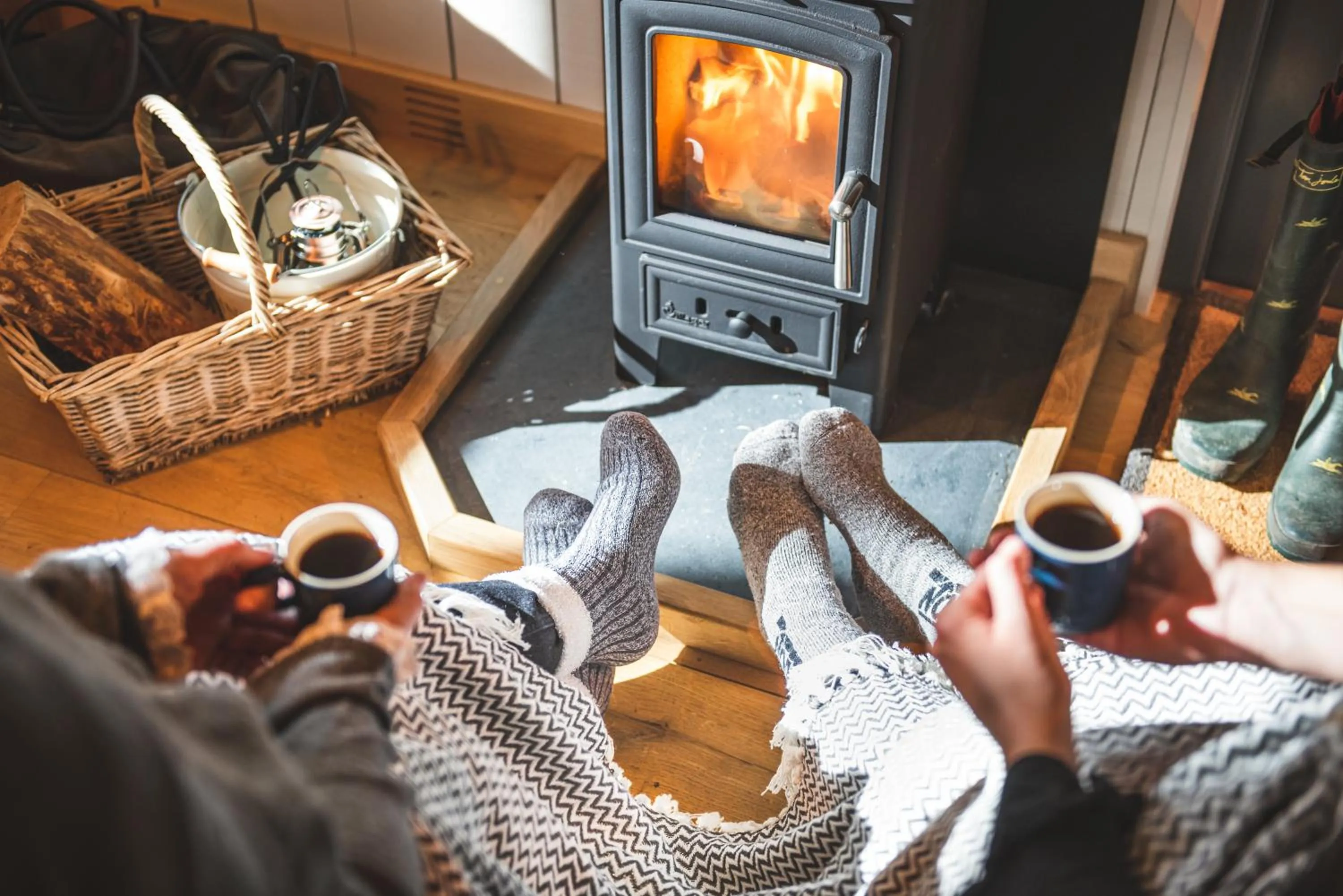 fireplace in Burley Manor