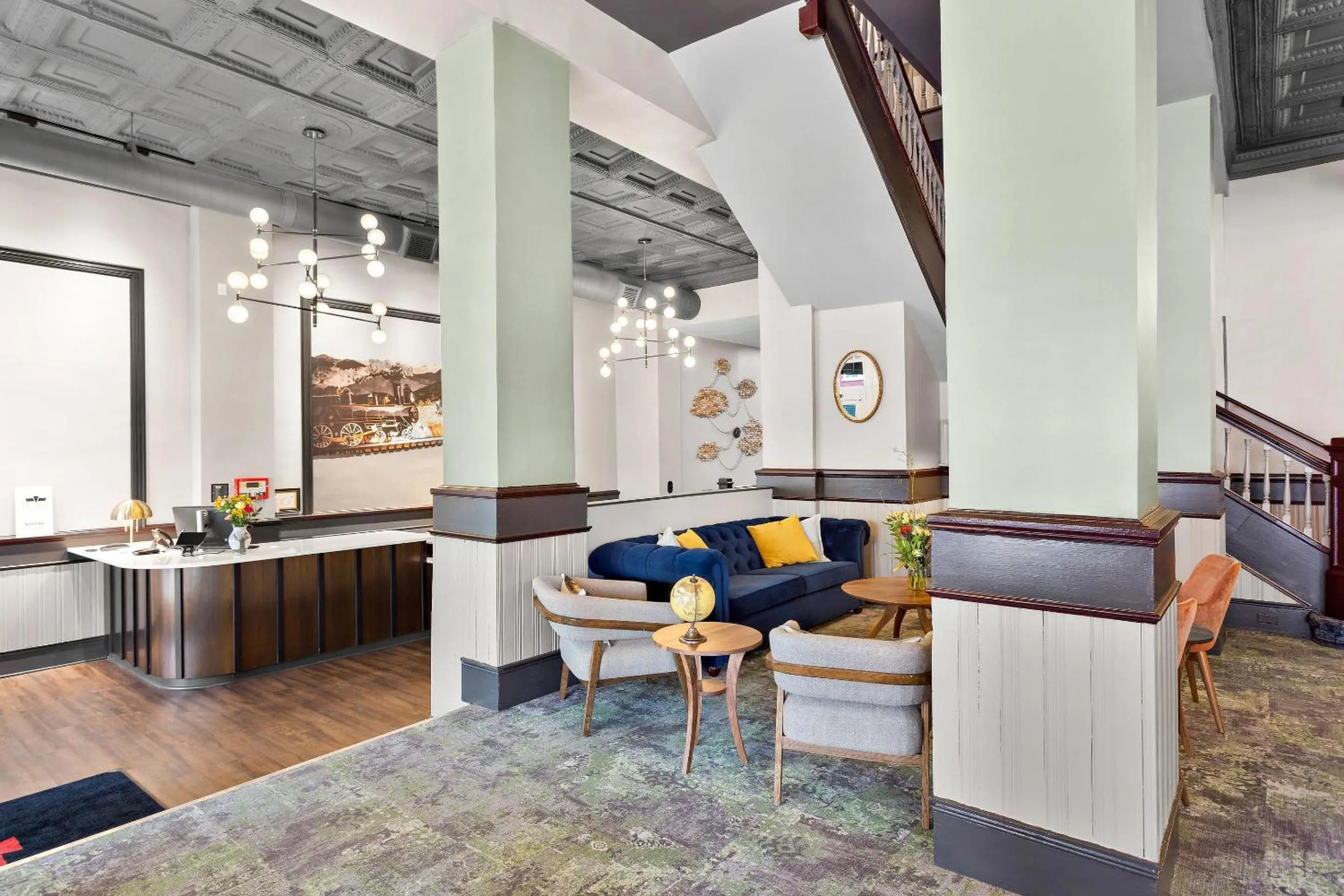 Lobby or reception in Tygart Hotel, an Ascend Collection Hotel