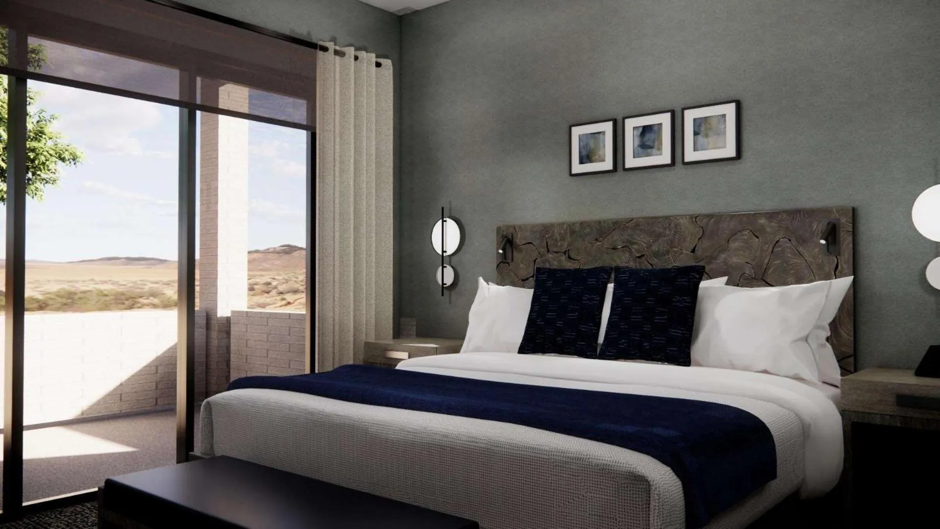 Bedroom, Bed in Black Desert Resort