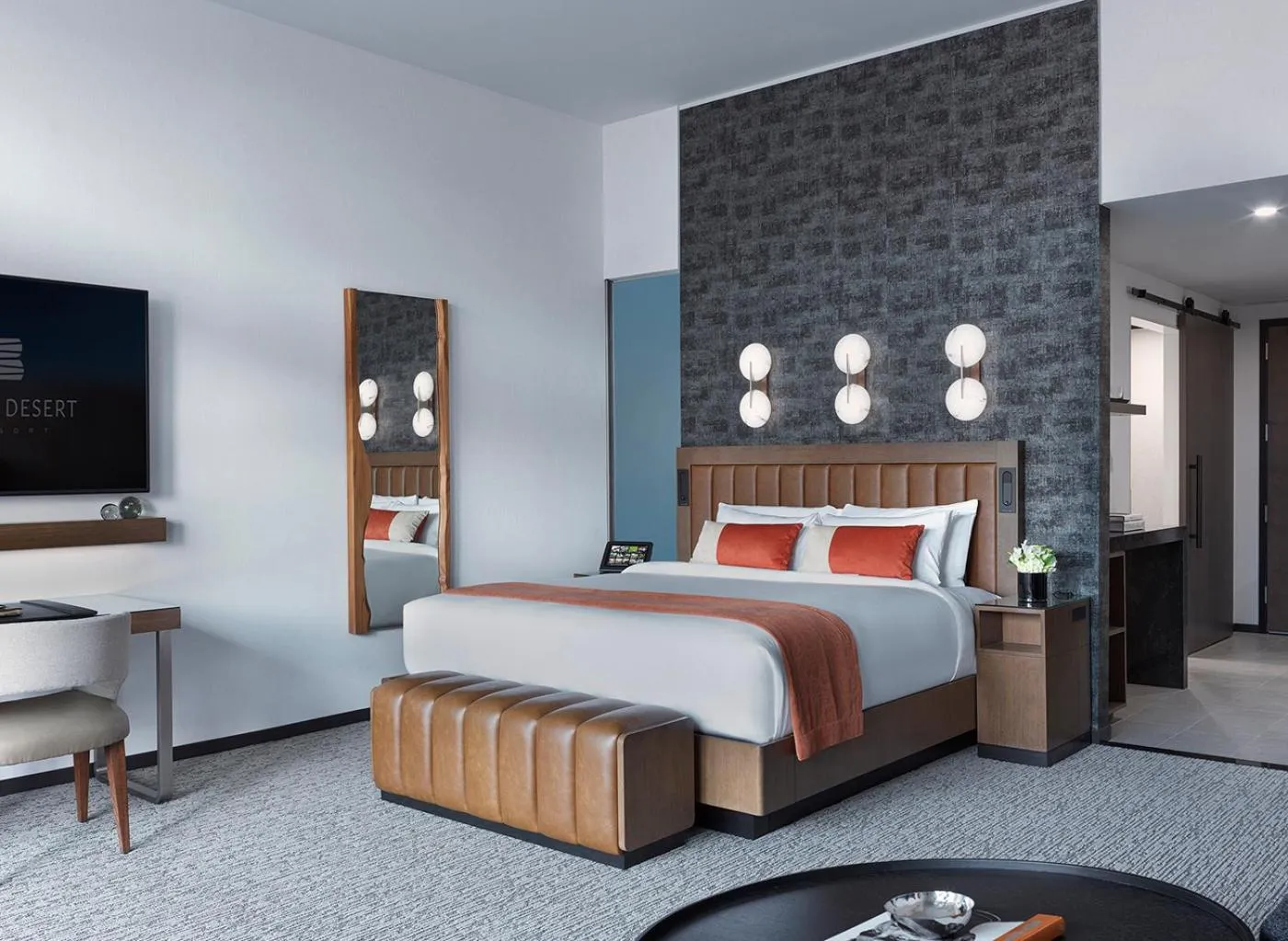 Bedroom, Bed in Black Desert Resort