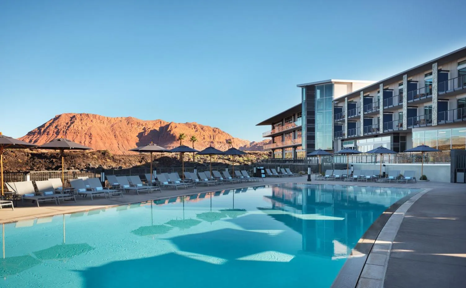 Swimming pool in Black Desert Resort