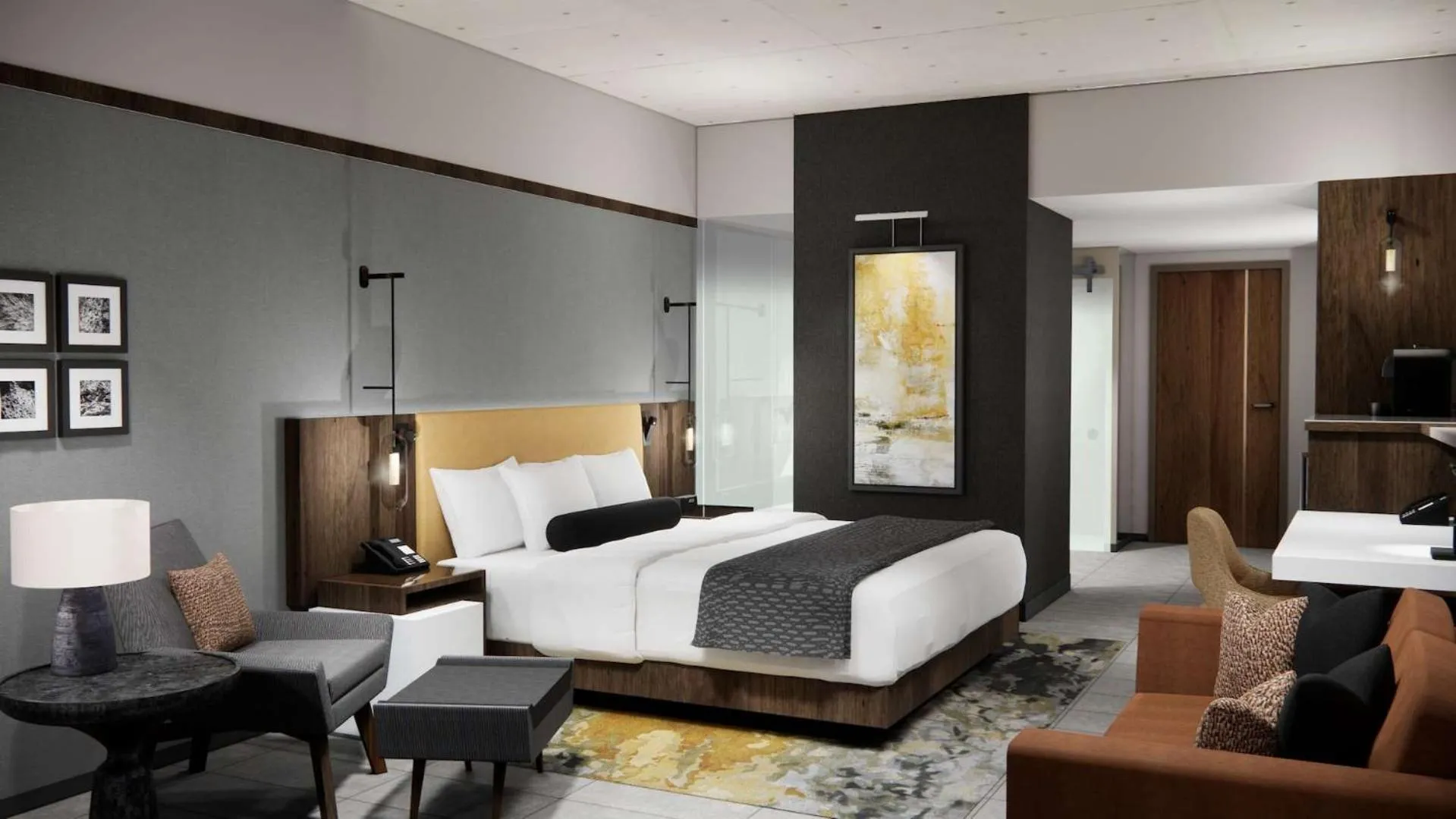 Bedroom, Bed in Black Desert Resort