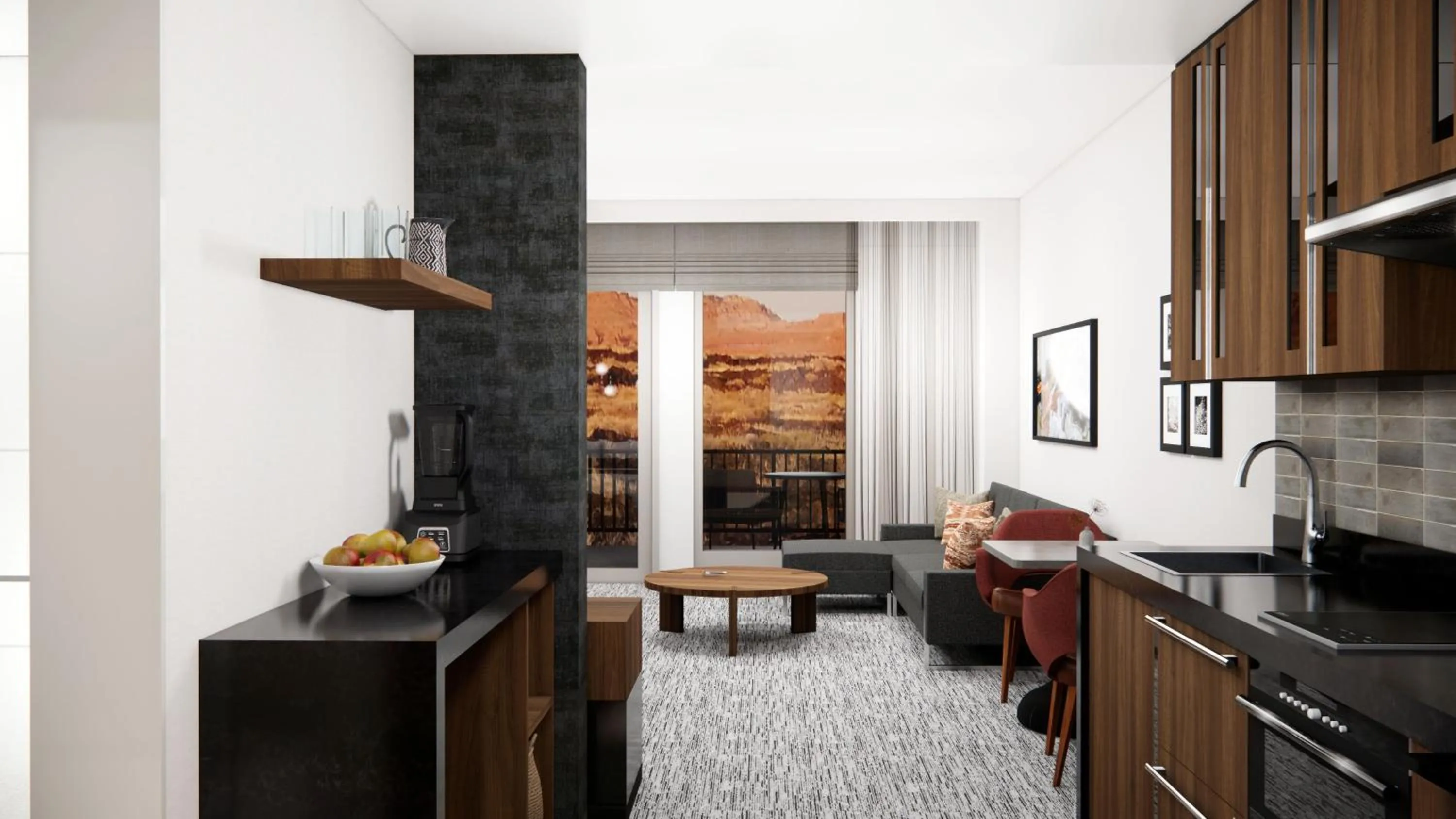 Kitchen or kitchenette in Black Desert Resort