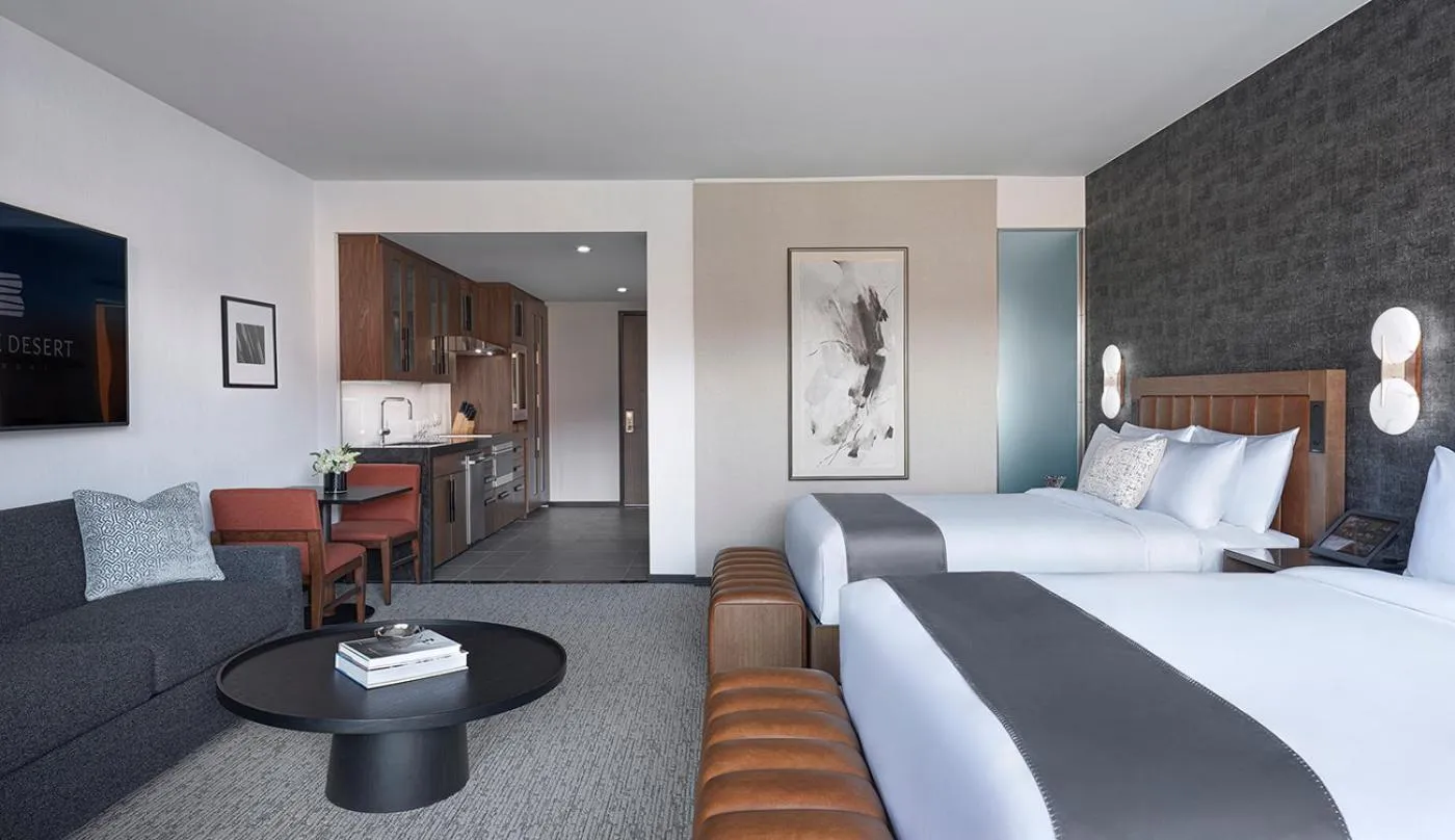 Bedroom, Bed in Black Desert Resort