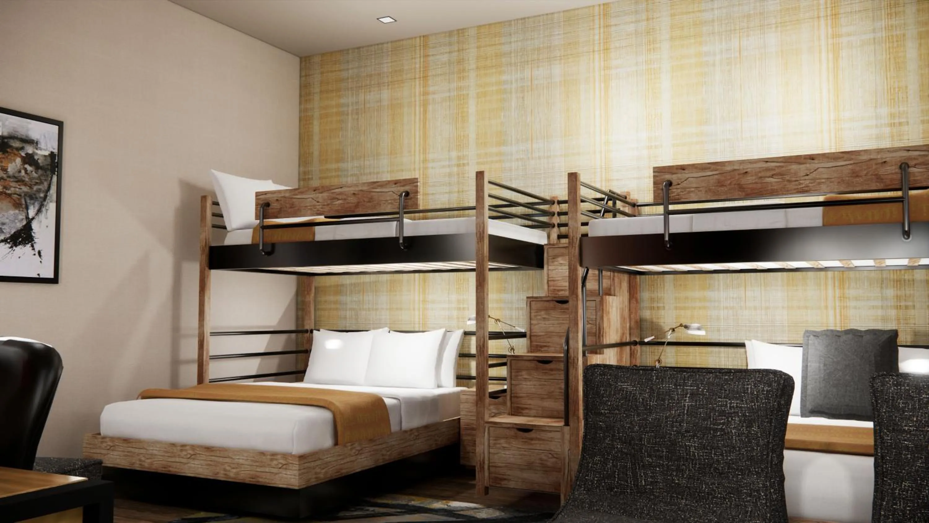 Bed in Black Desert Resort